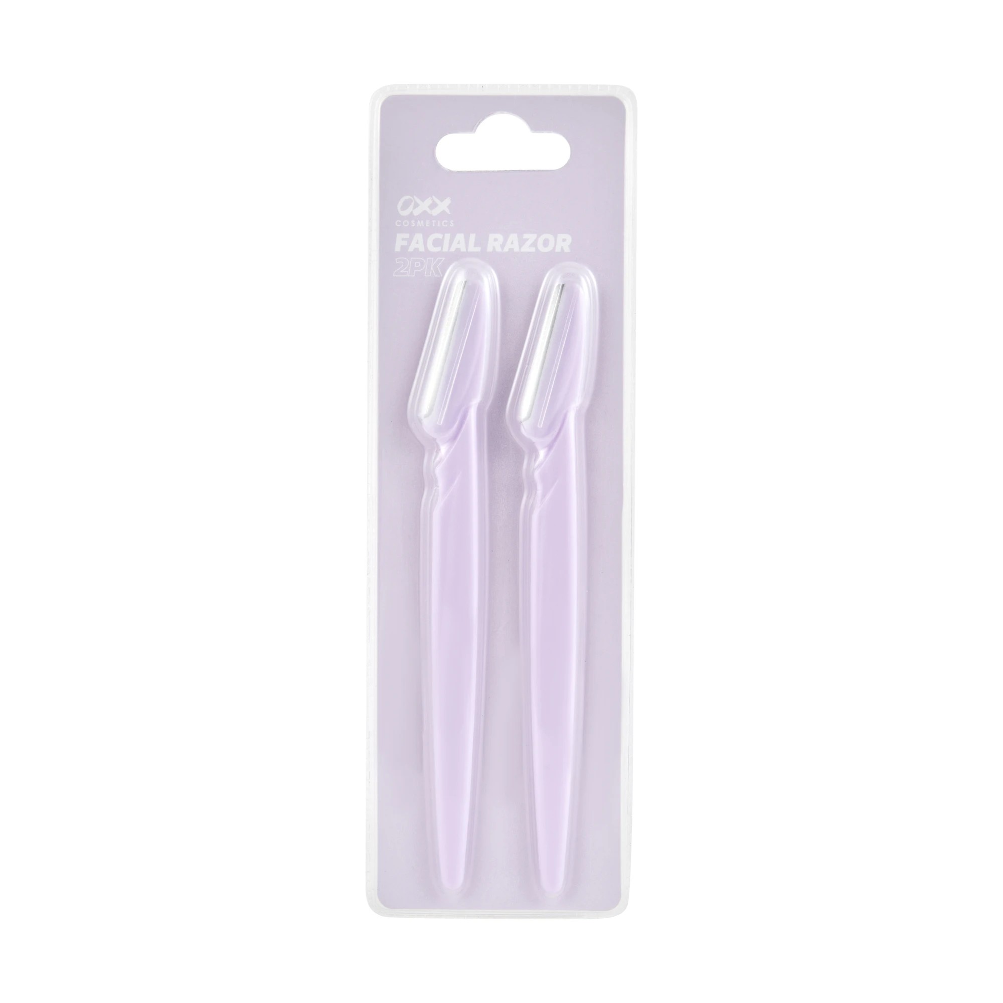 1 OXX Cosmetics 2 Pack Facial Razors - Purple, 1 of 4