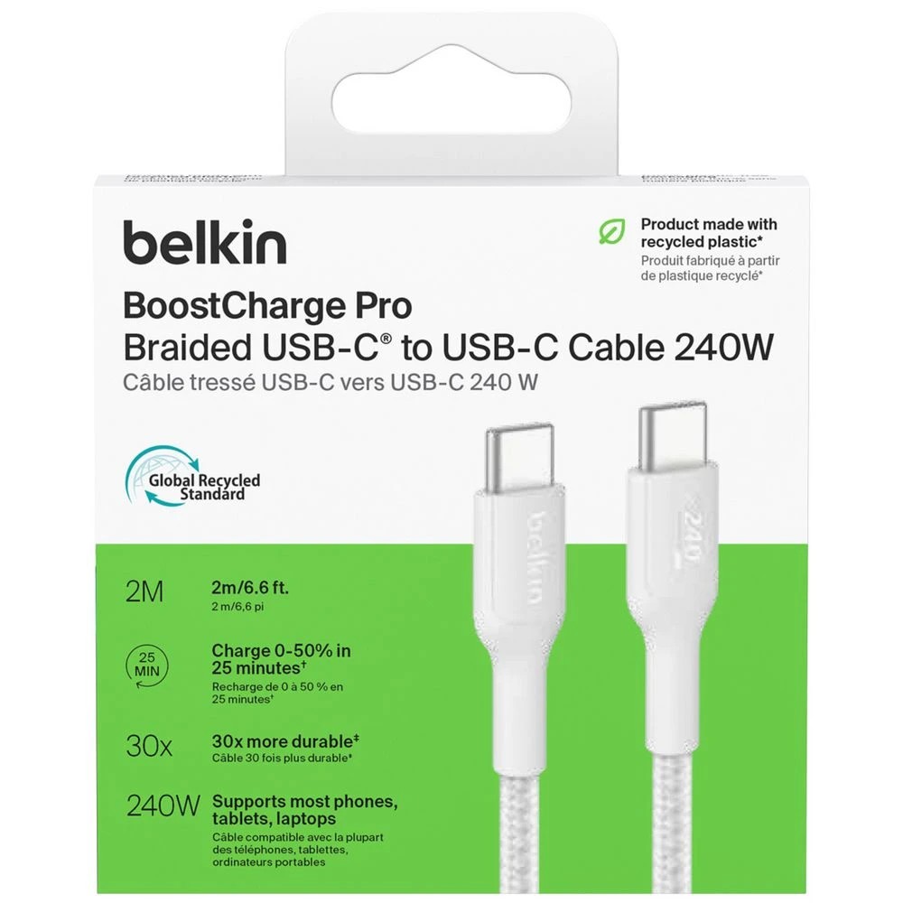 2 Belkin BoostCharge Pro Braided USB-C to USB-C Cable 2M Black, 2 of 2