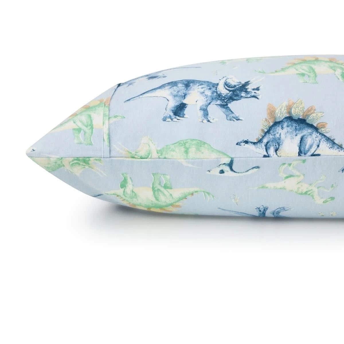 2 Dinosaur Cotton Flannelette Sheet Set - Single Bed, Green, 2 of 7