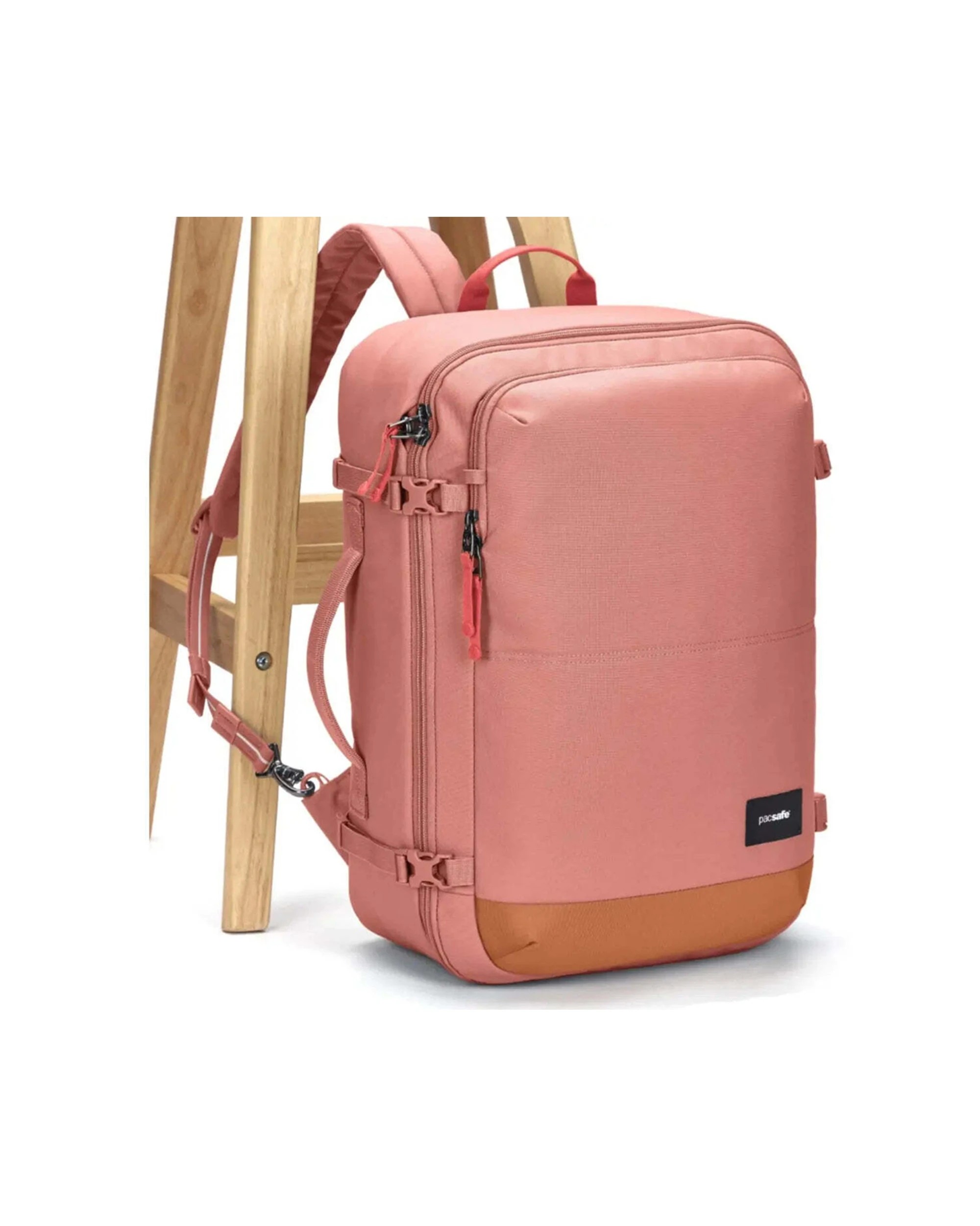 7 Pacsafe GO 34L Anti-Theft Carry-on Backpack Lockable Zip Tab Travel Accessory Rose - Pink, 7 of 8