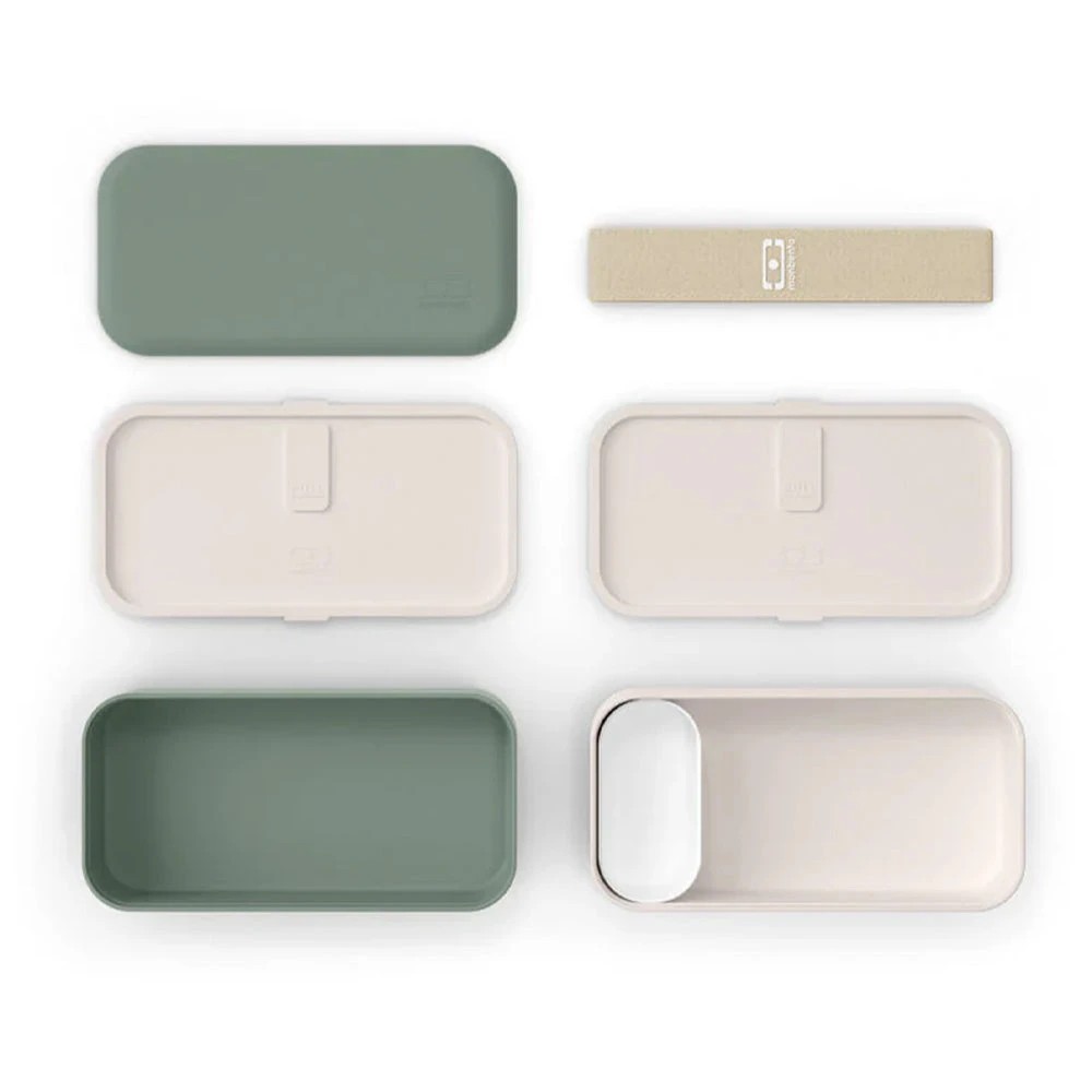 3 Monbento MB Original Bento Box Natural - Green - Green, 3 of 5