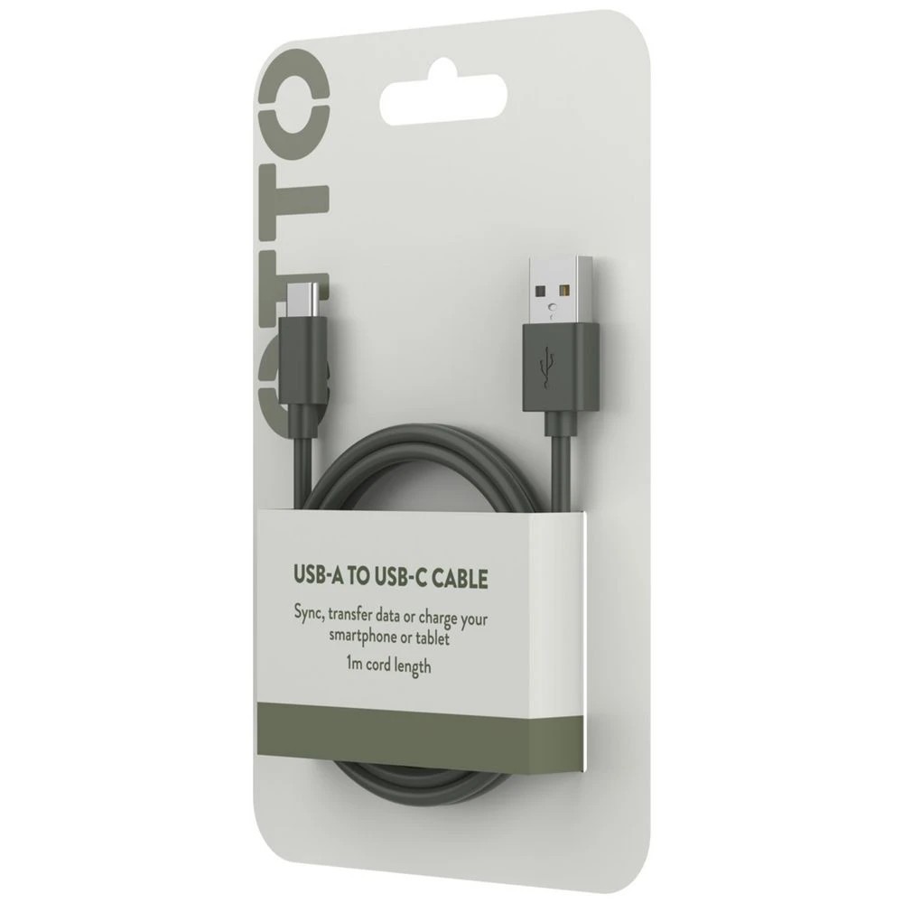 5 Otto USB-A to USB-C Cable 1m Green, 5 of 5