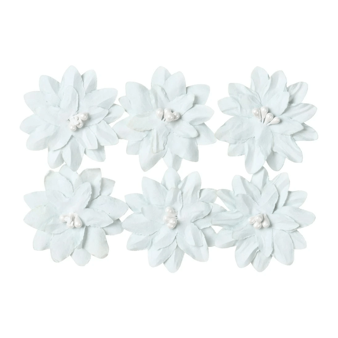 2 Born Paper Flower Stickers Blue 6 Pack, 2 of 2