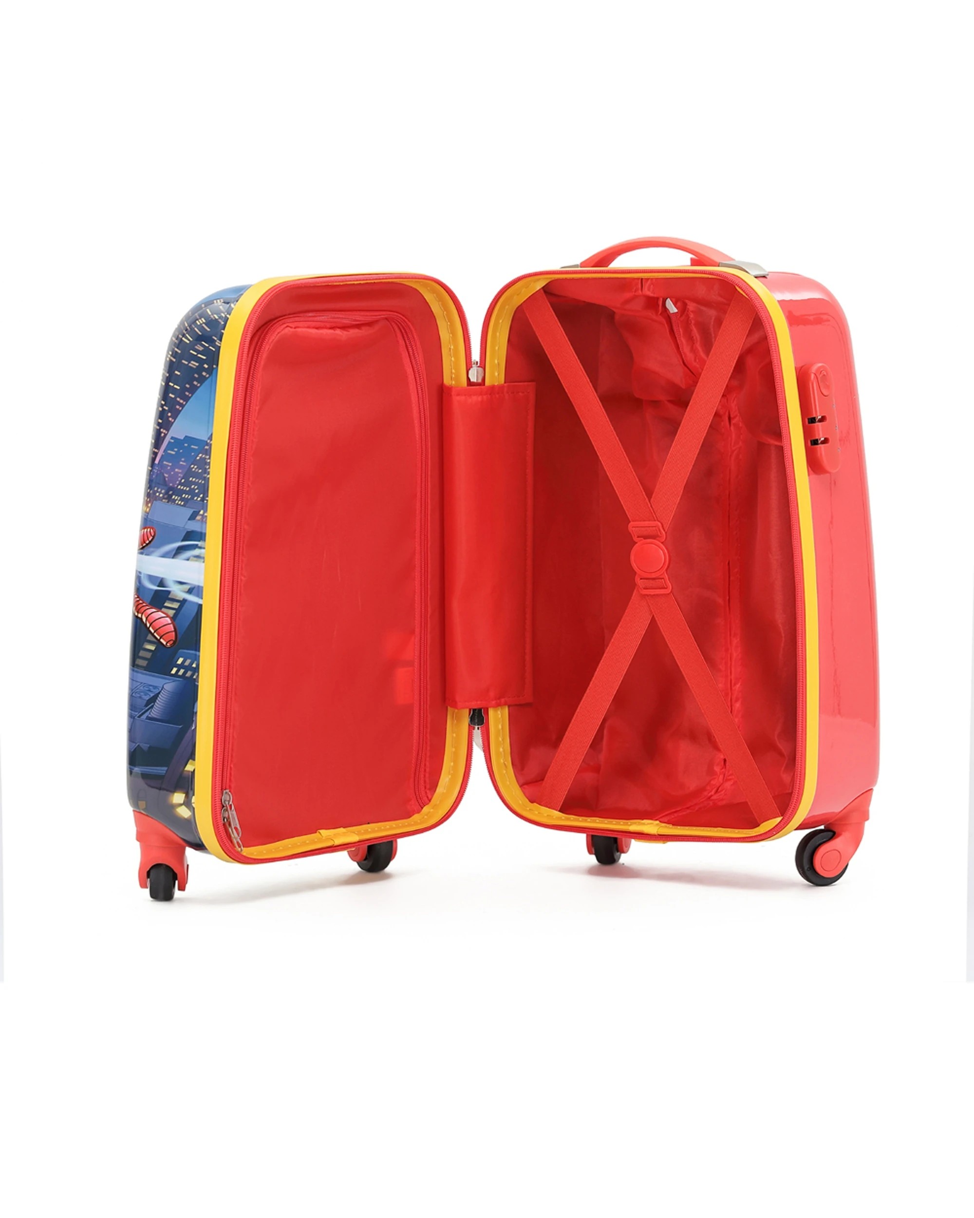 3 Marvel Spiderman 17" Trolley Cabin Luggage Travel Suitcase Kids Lightweight - Multi, 3 of 5