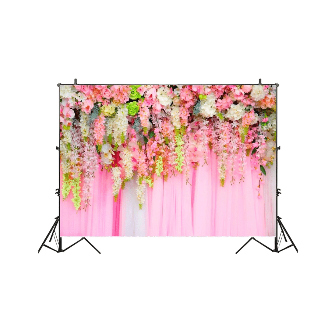5 Alibaba Pink Floral Curtain Large Printed Fabric Backdrop, 5 of 5
