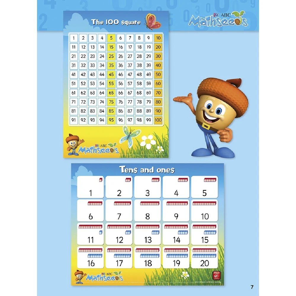 3 ABC Mathseeds Activity Book First Numbers, 3 of 4