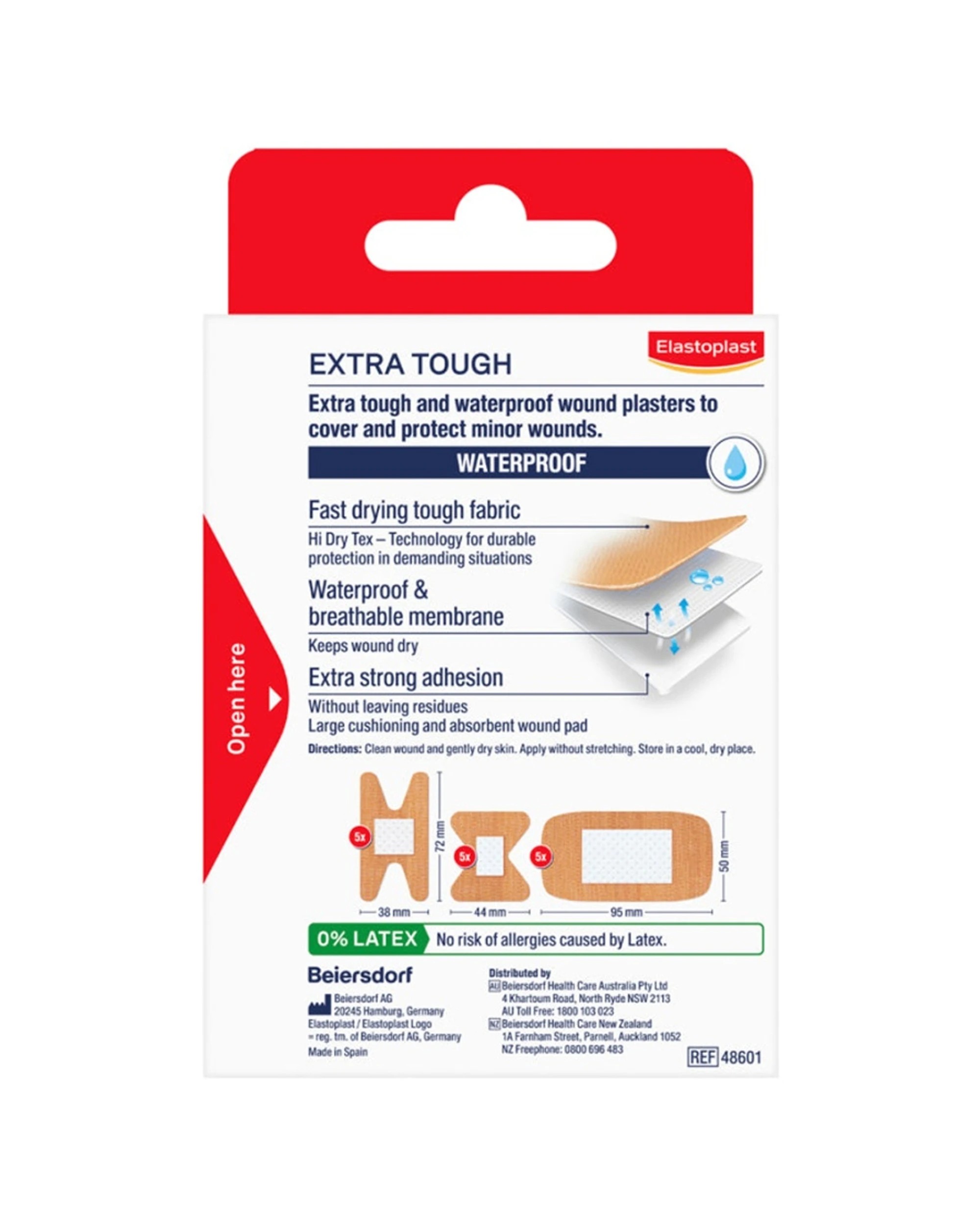 3 Elastoplast Extra Tough Waterproof Plaster Assorted 15 Pack - Orange, 3 of 3