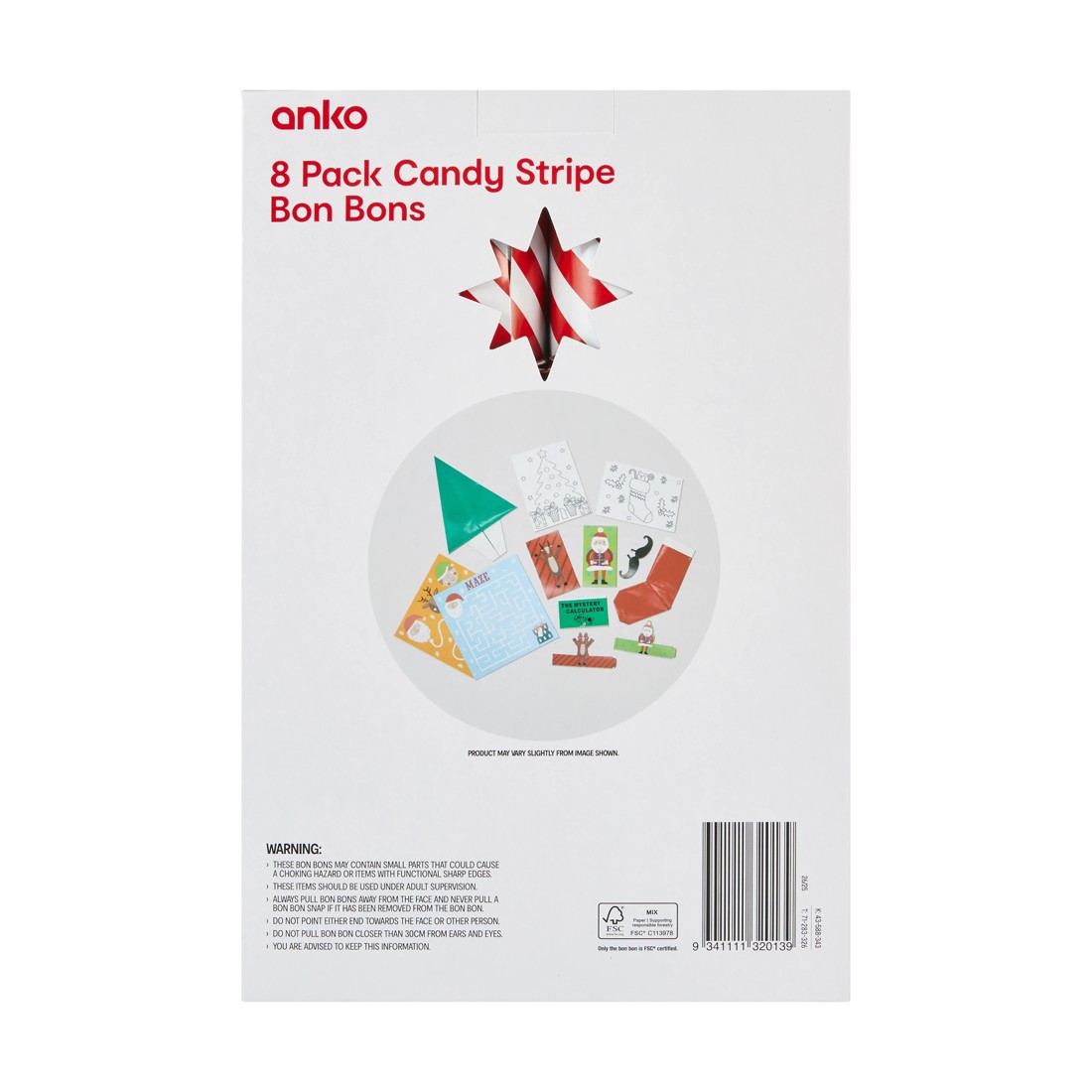 4 8 Pack Candy Stripe Bon Bons, 4 of 4