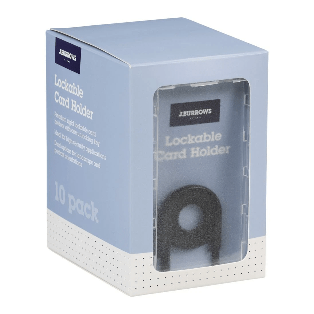 3 J.Burrows Lockable Card Holders 10 Pack, 3 of 3