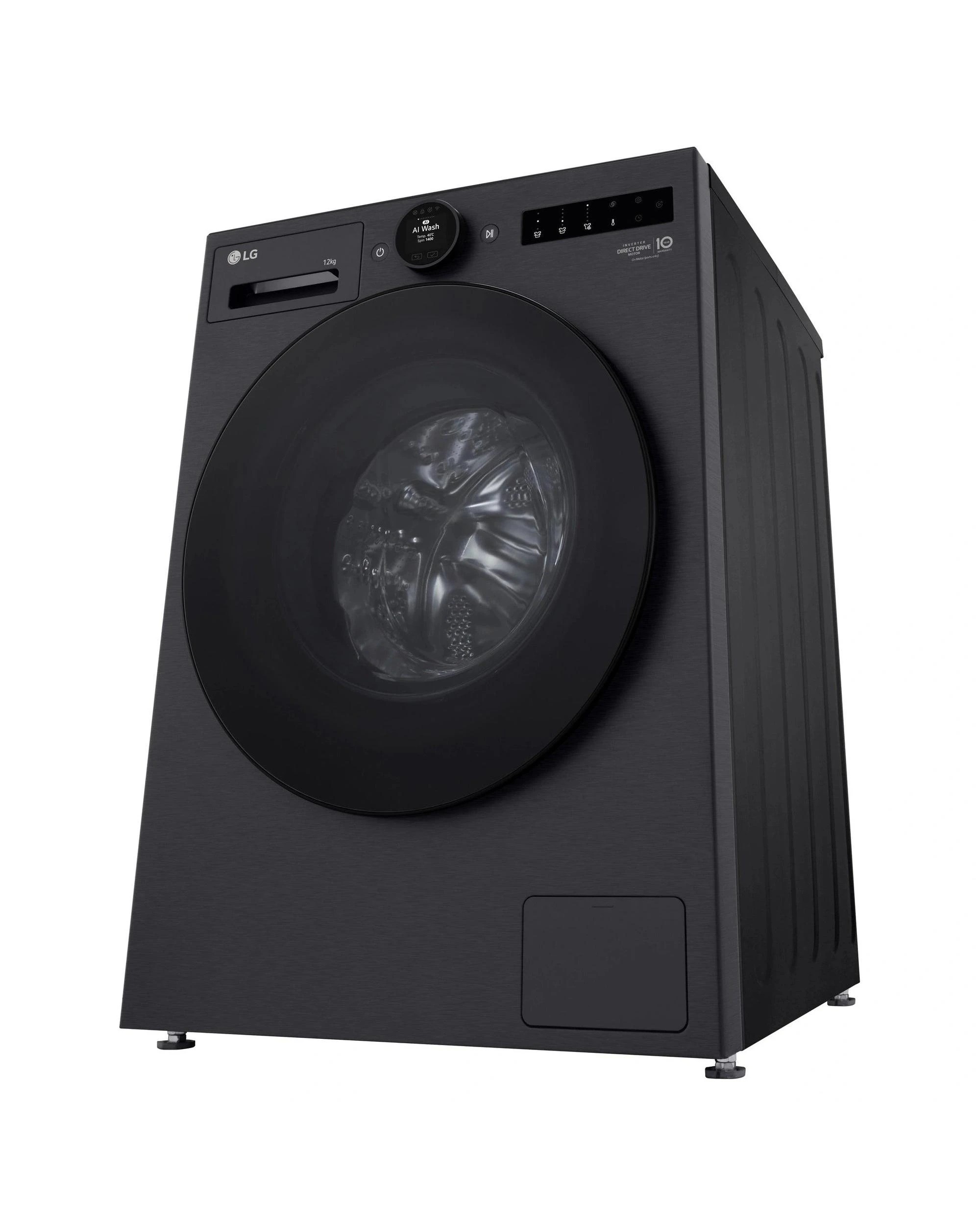 8 LG WX101412MB 12kg Series 10 Matte Black Front Load Washer - Black, 8 of 10