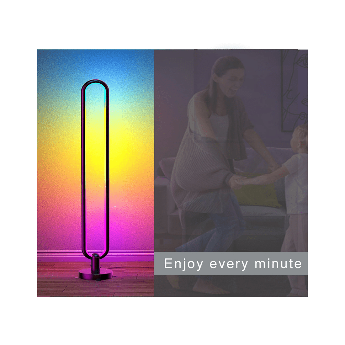 3 Sansai Smart Rgb/white Floor Led Light/lamp 1.05m Home Decor/decoration/lighting
 - Multi, 3 of 8