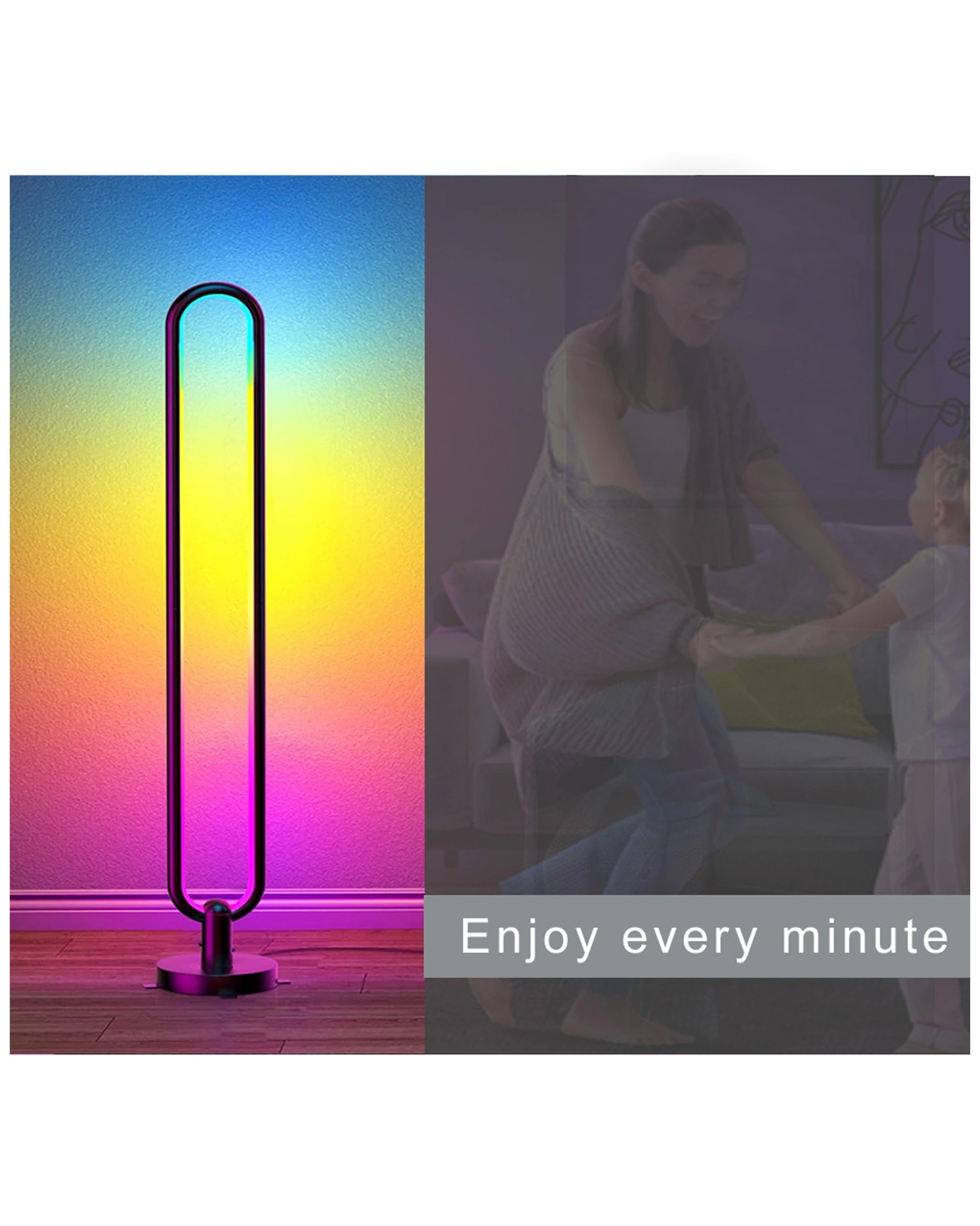 3 Sansai Smart Rgb/white Floor Led Light/lamp 1.05m Home Decor/decoration/lighting
 - Multi, 3 of 8