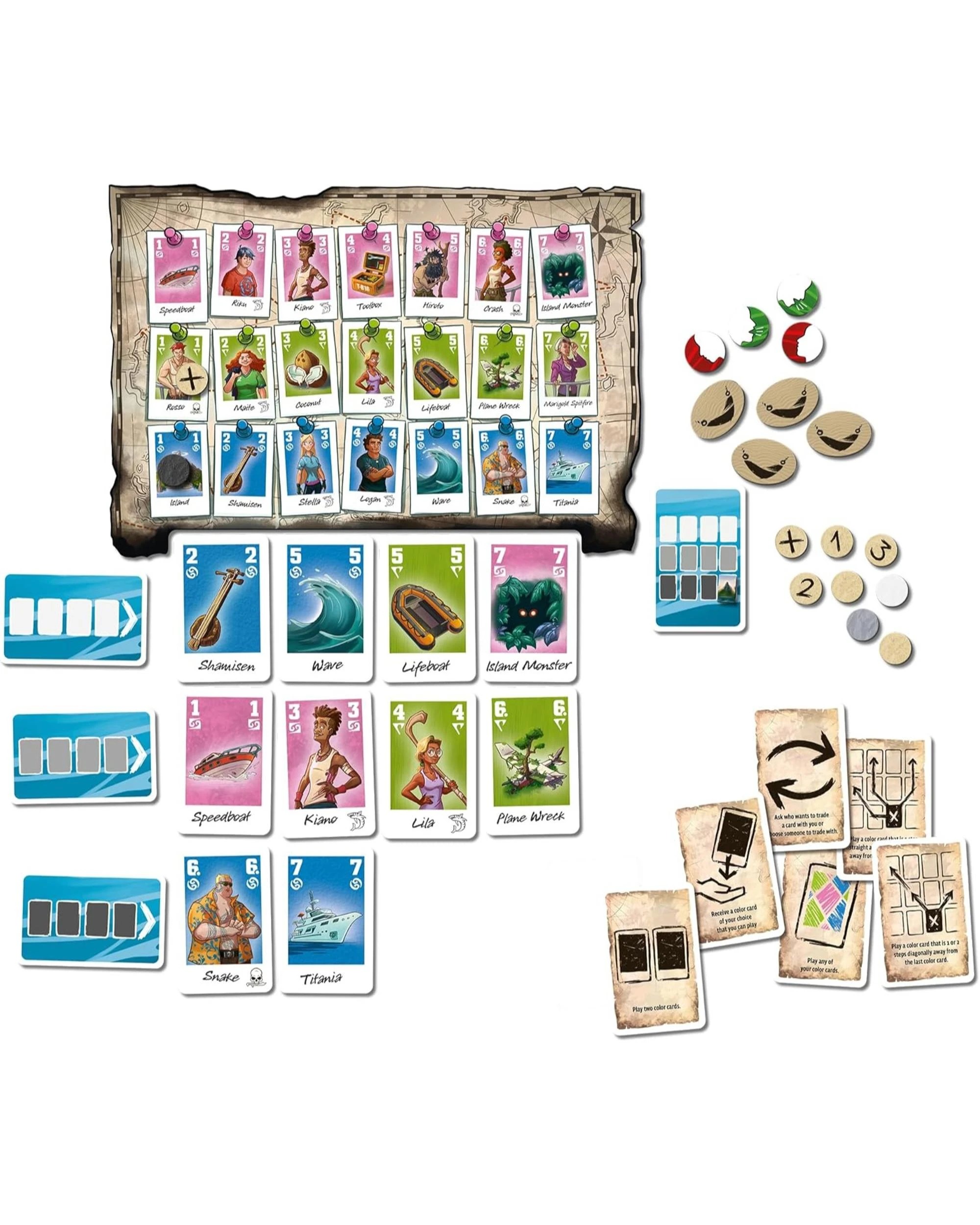 2 The Crew Family Adventure Marooned in Paradise Card Game, 2 of 4