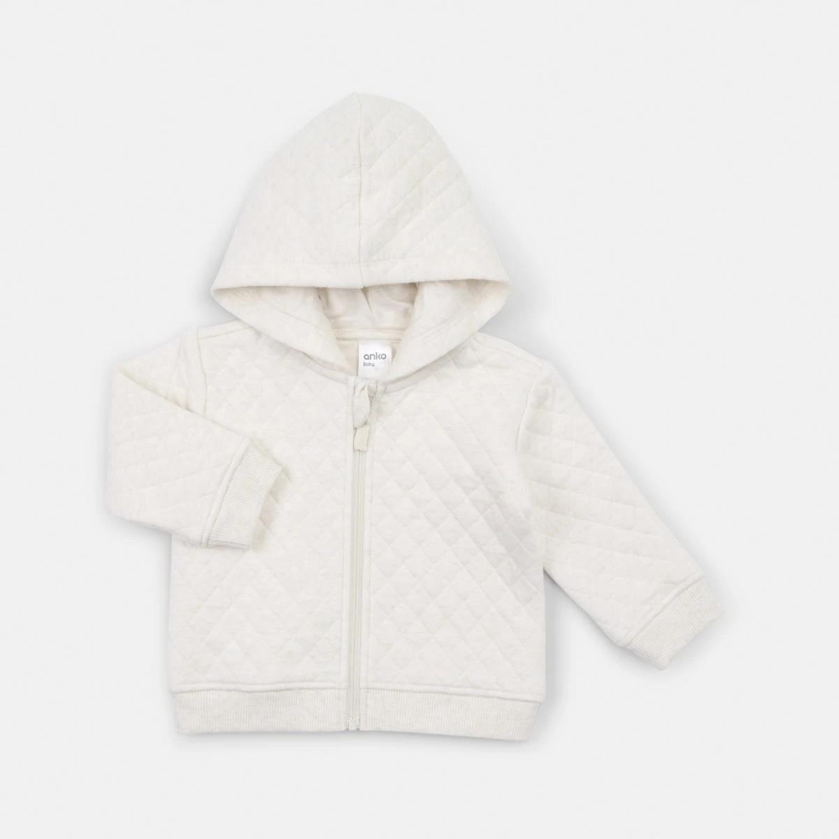 1 Quilted Zip Hoodie Hony Marle, 1 of 4