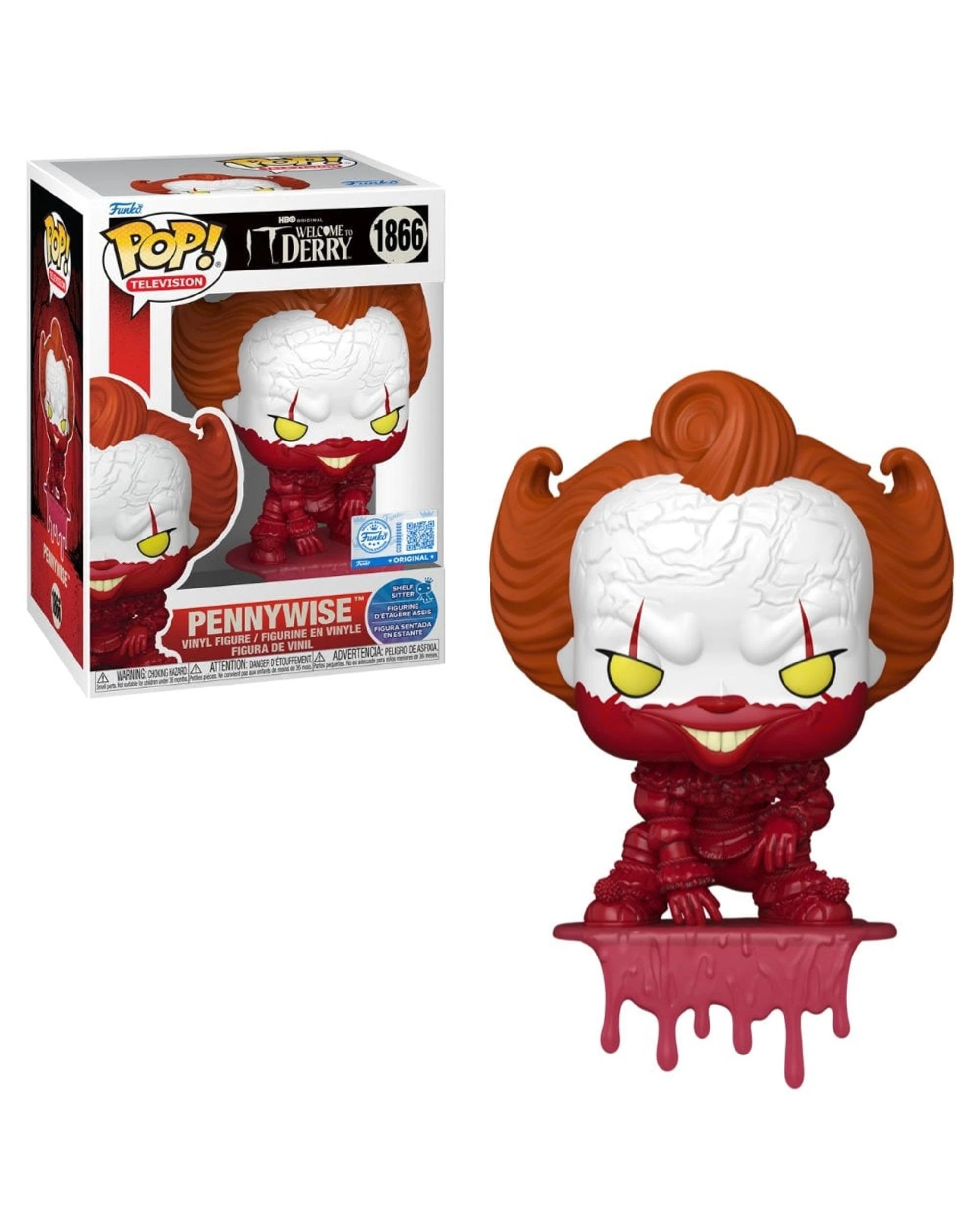 1 IT: Welcome to Derry Pennywise Funko POP! Shelf Sitter Vinyl, 1 of 3