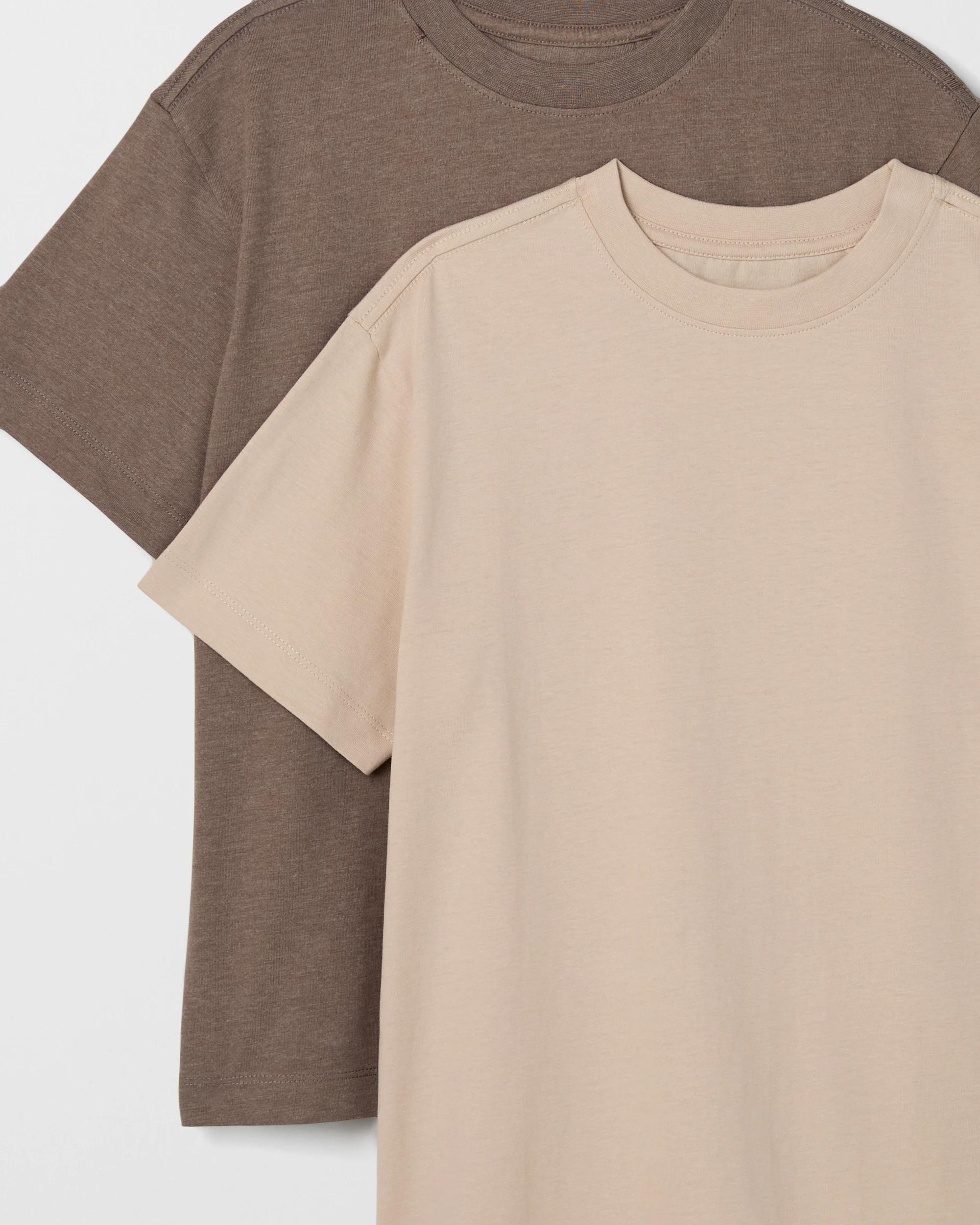 4 Target Kids Australian Cotton 2 Pack T-Shirts CEMENT BROWN MARLE, 4 of 4