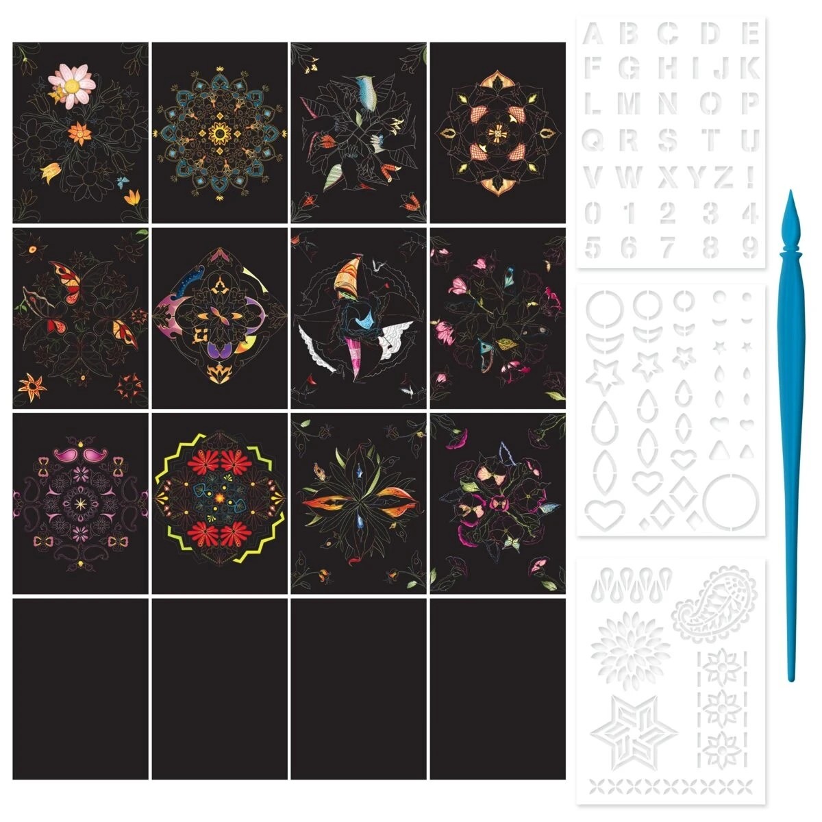 2 Kaleidoscope Etch Art: Magnificent Mandalas Kit - Book, 2 of 6