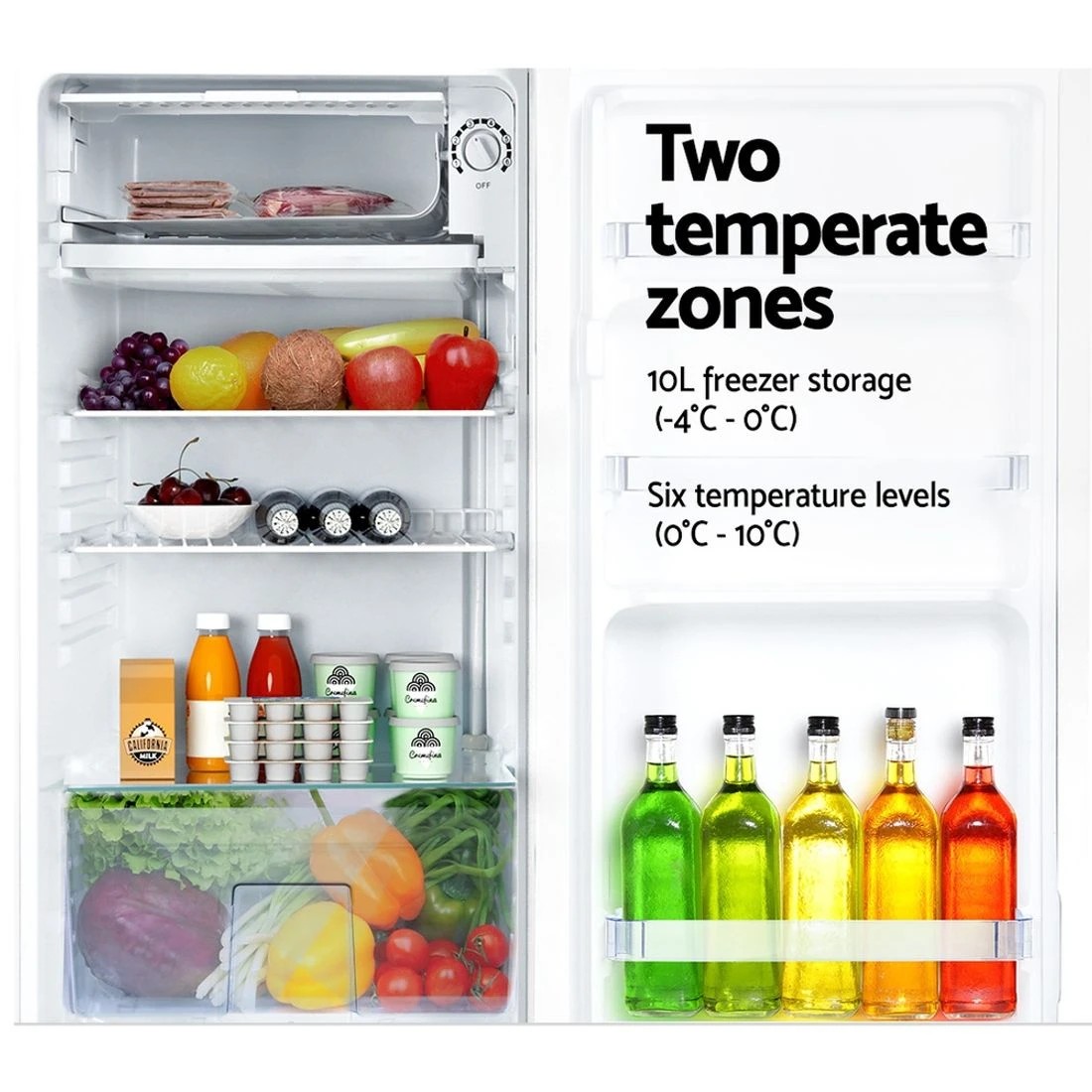5 Devanti 95L Bar Fridge - White, 5 of 7