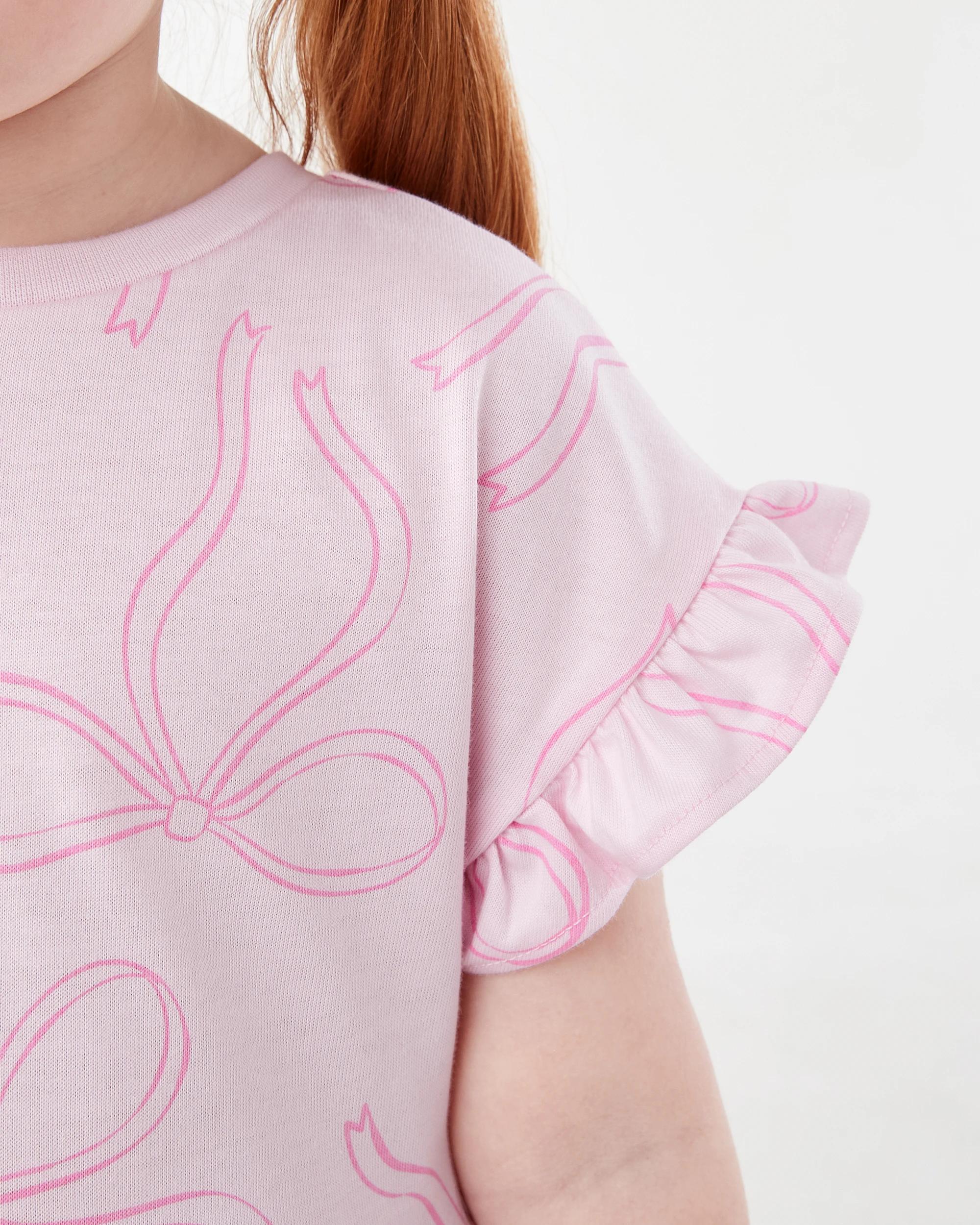 5 Jersey Dress Pnk Bows, 5 of 8