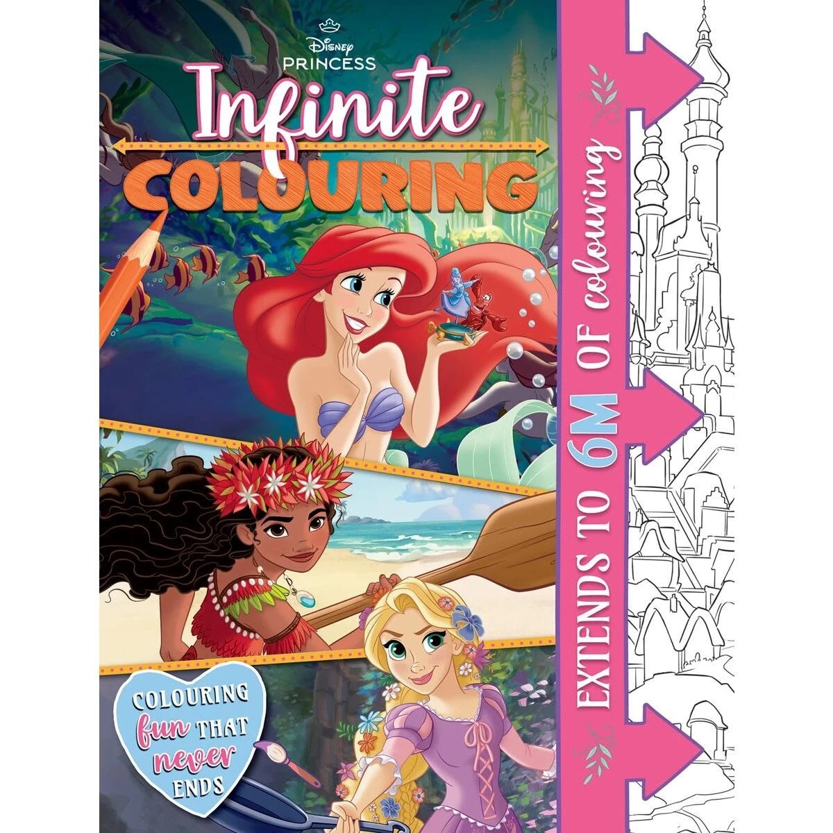 1 Disney Princess Infinite Colouring Book