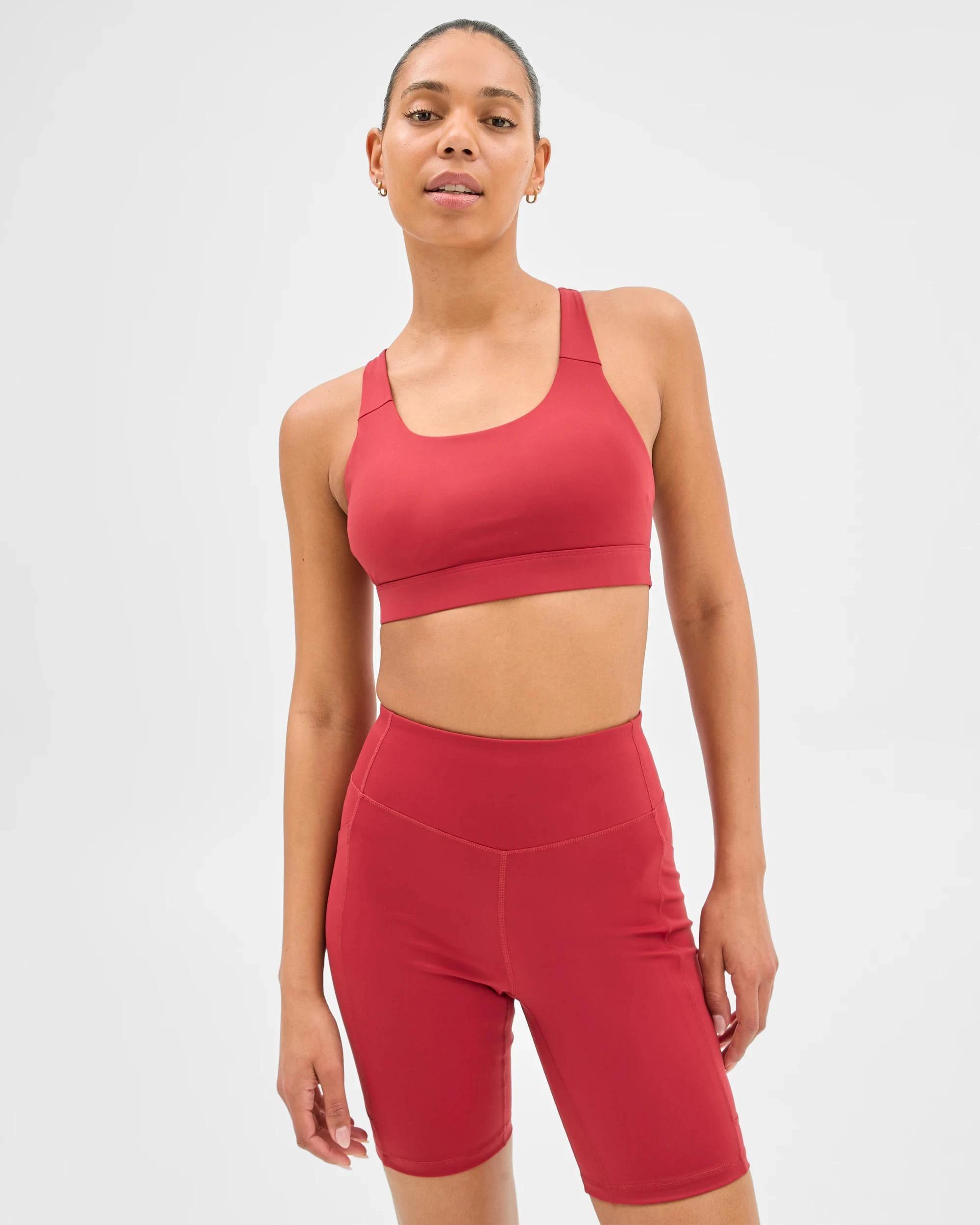 5 Target Active Infinity Medium Impact Crop Top SIENNA, 5 of 5