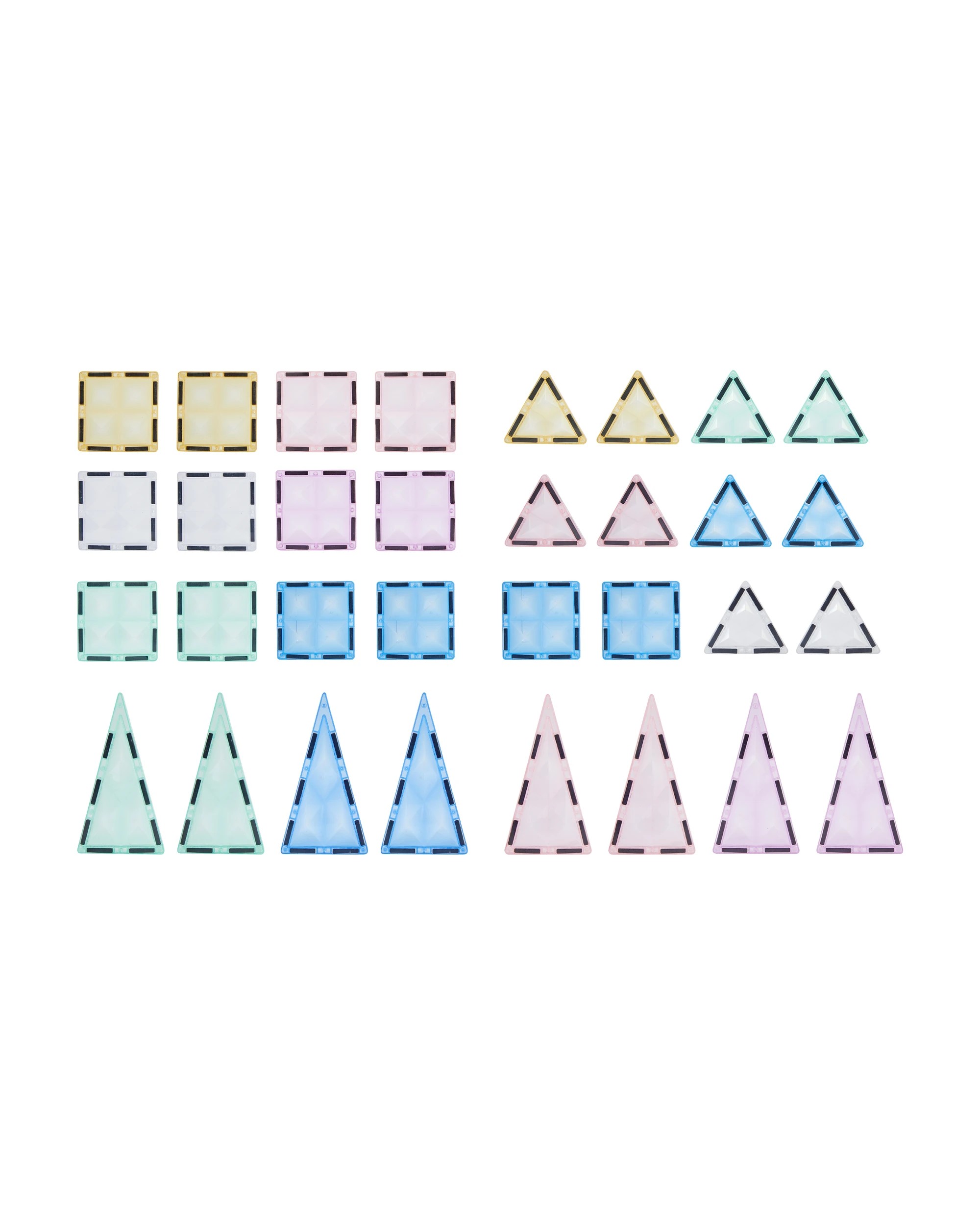 5 32 Piece Pastel Magnetic Tiles Set, 5 of 7