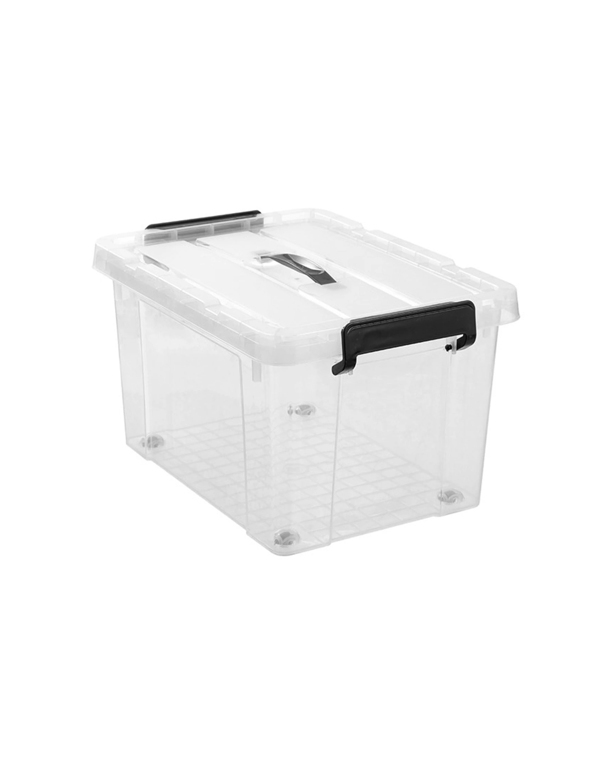5 Boxsweden 6PK Dura Carry Box Home Organiser Storage Container 27L - Clear, 5 of 7