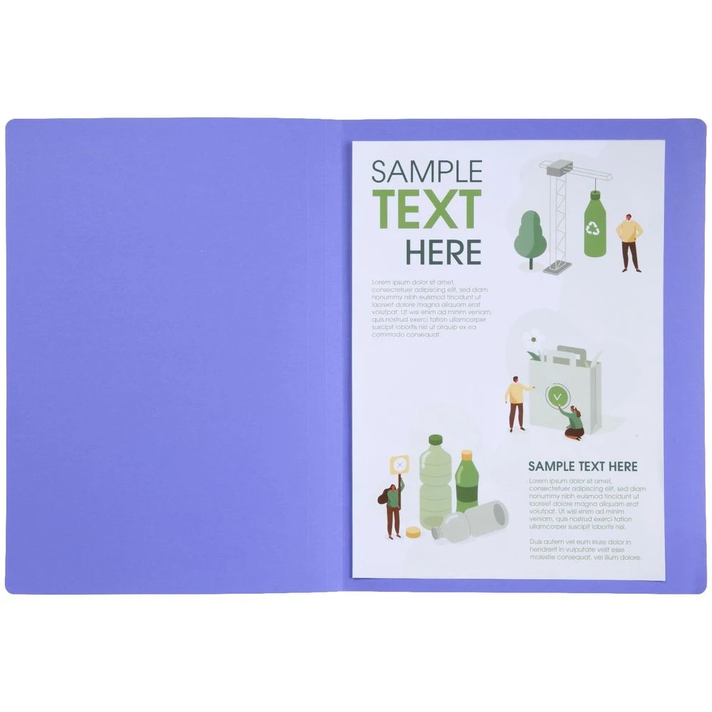 4 J.Burrows A4 Manila Folder Purple 25 Pack, 4 of 4