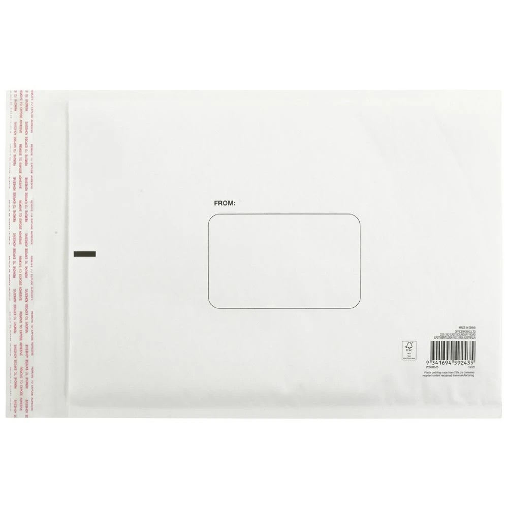 2 PPS Bubble Mailing Bag Size 5 285 x 430mm White 32 Pack, 2 of 2