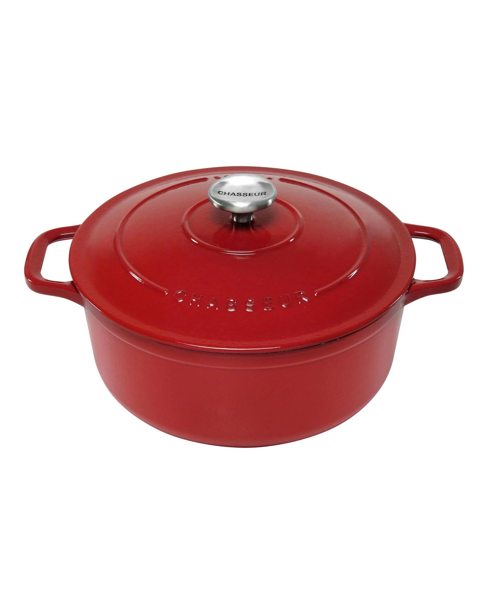 1 Chasseur Round French Oven 26cm  5 Litre Red  Cast Iron Made in France - Red, 1 of 1