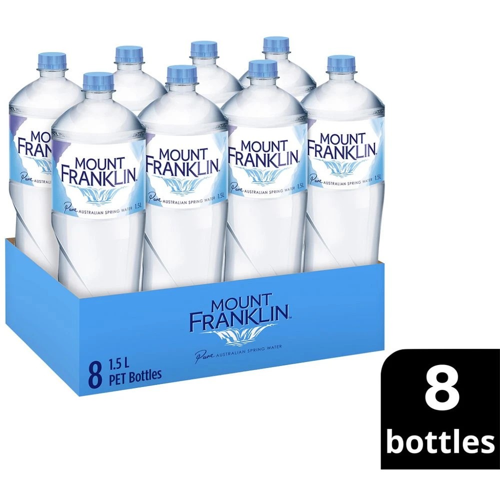 2 Mount Franklin Water 1.5L 8 Pack, 2 of 3