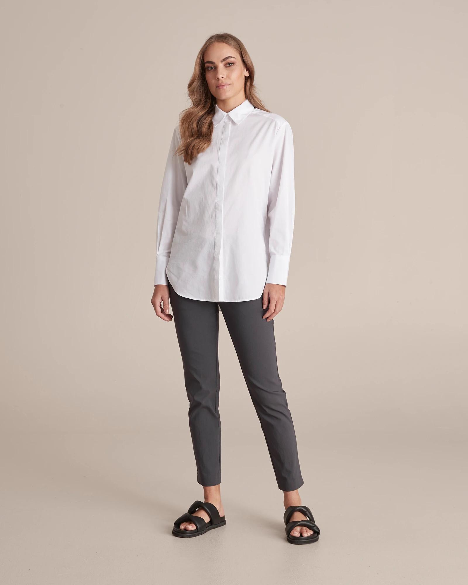 2 Carrie Skinny Ankle Length Bengaline Pants - Preview GRAPHITE, 2 of 6