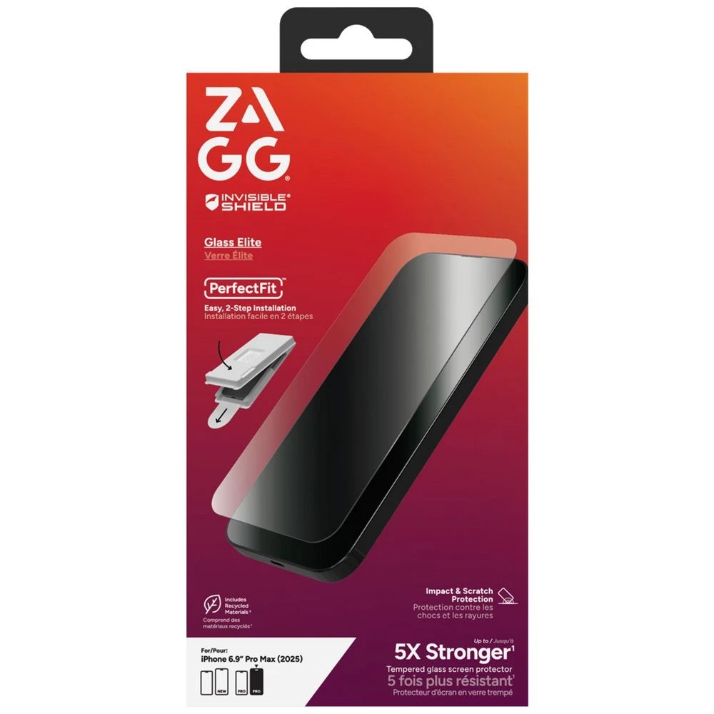 1 ZAGG InvisShield Elite Screen Protector iPhone 17 Pro Max, 1 of 3