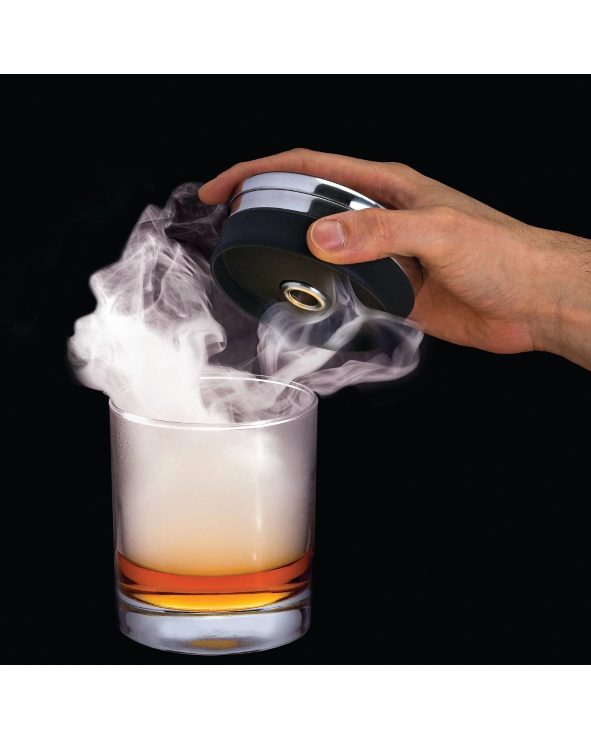 4 Joie Cocktail Smoker Smoke Flavour Durable Compact Easy Clean - Silver, 4 of 6