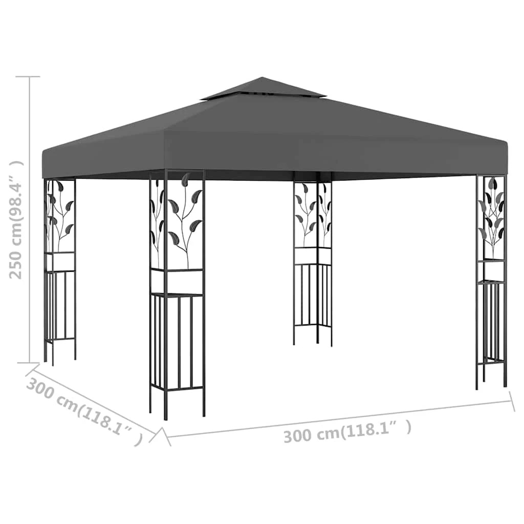 5 vidaXL Gazebo UV-resistant materials - Grey, 5 of 5