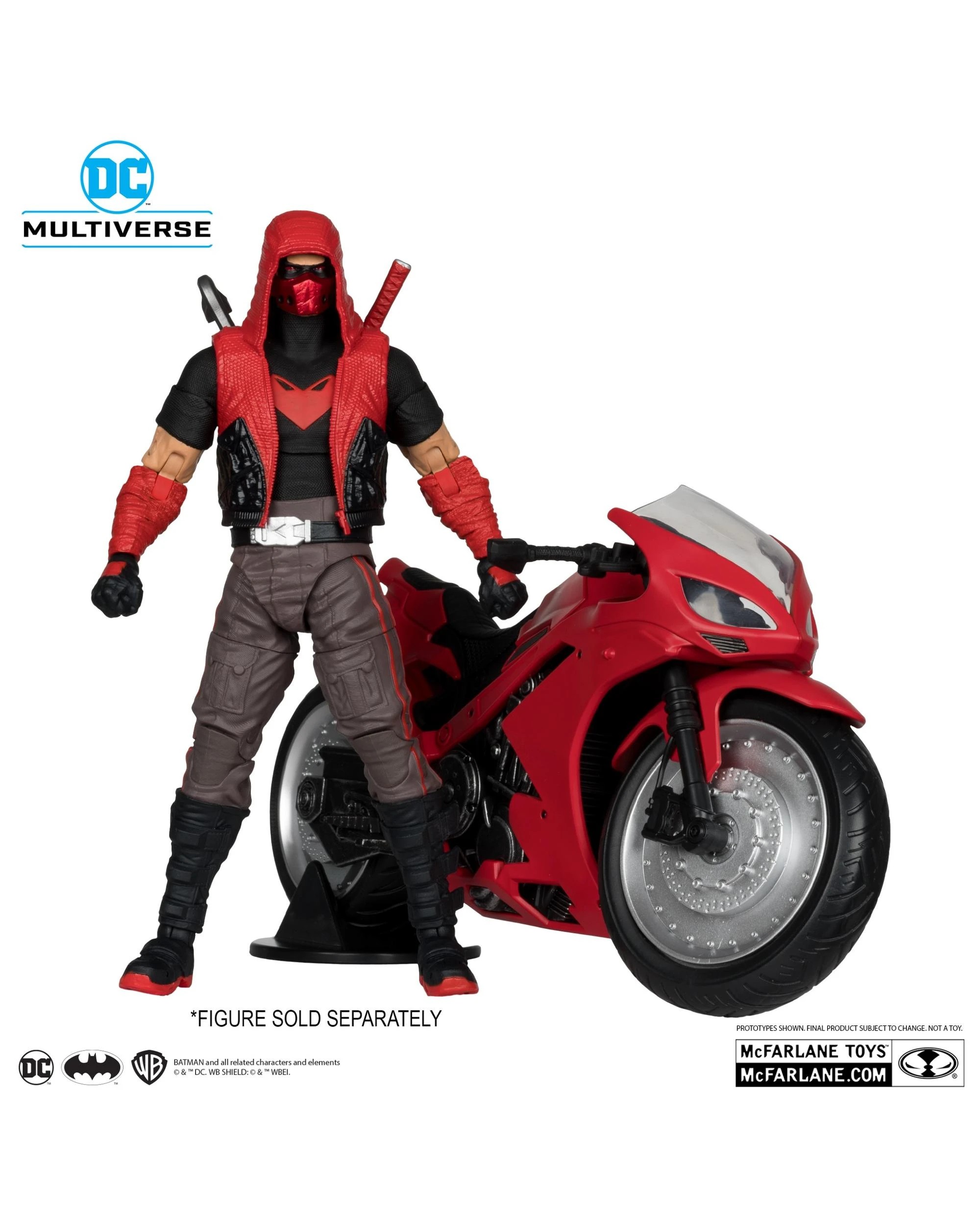 7 DC Multiverse Red Hood's Sportsbike Red Hood Outlaw 7 inch Action Figure, 7 of 10