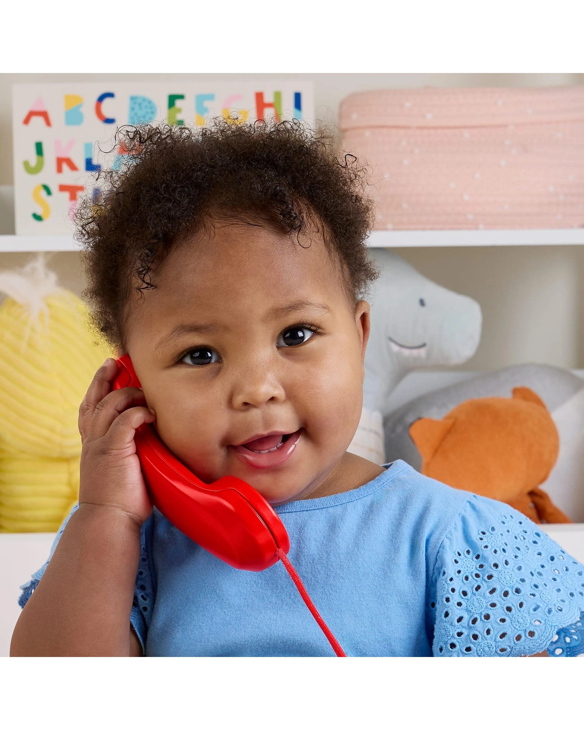 6 Fisher-Price Mattel 80th Anniversary Ruby Red Chatter Telephone, 6 of 8