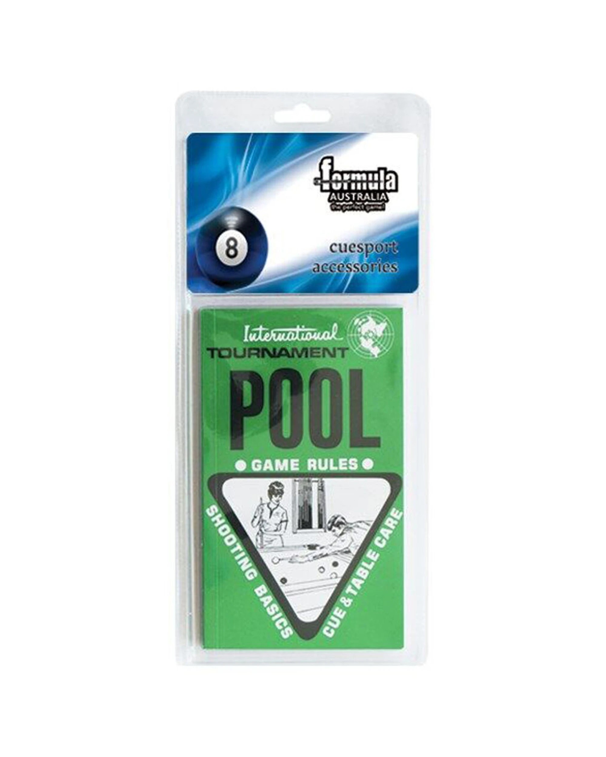 1 Formula Sports Tournament Pool Game Rule Booklet Shooting Basic Cue Care - Natural, 1 of 1
