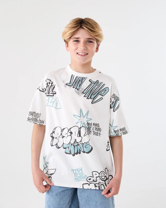 Short Sleeve Oversized All Over Print T-shirt