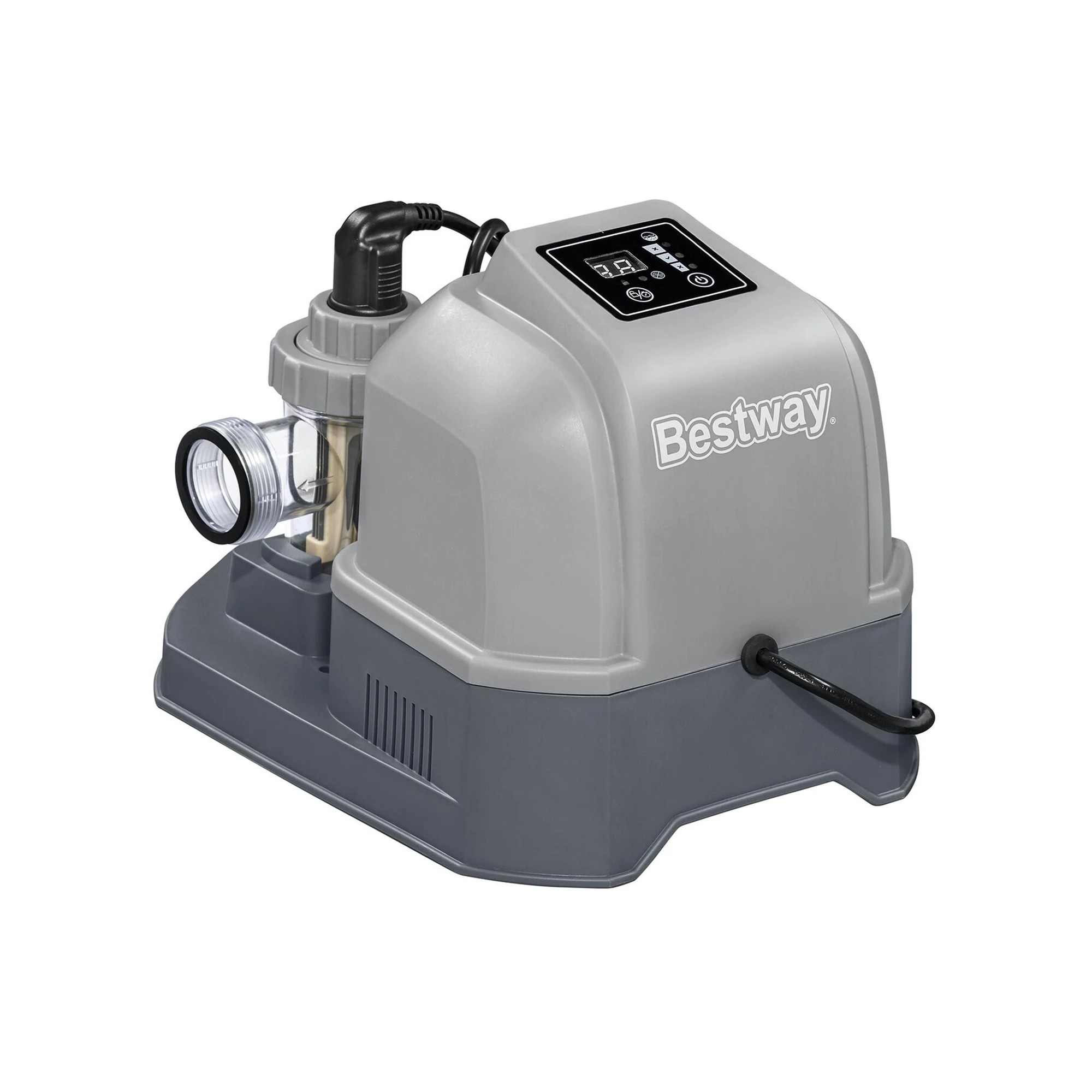 1 Bestway Hydrogenic 6g/h Saltwater Chlorinator System Pool Chlorine Generator - Grey, 1 of 8
