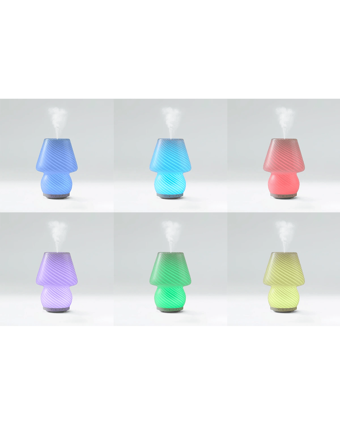 8 Glass Mushroom Swirl Diffuser, 8 of 10