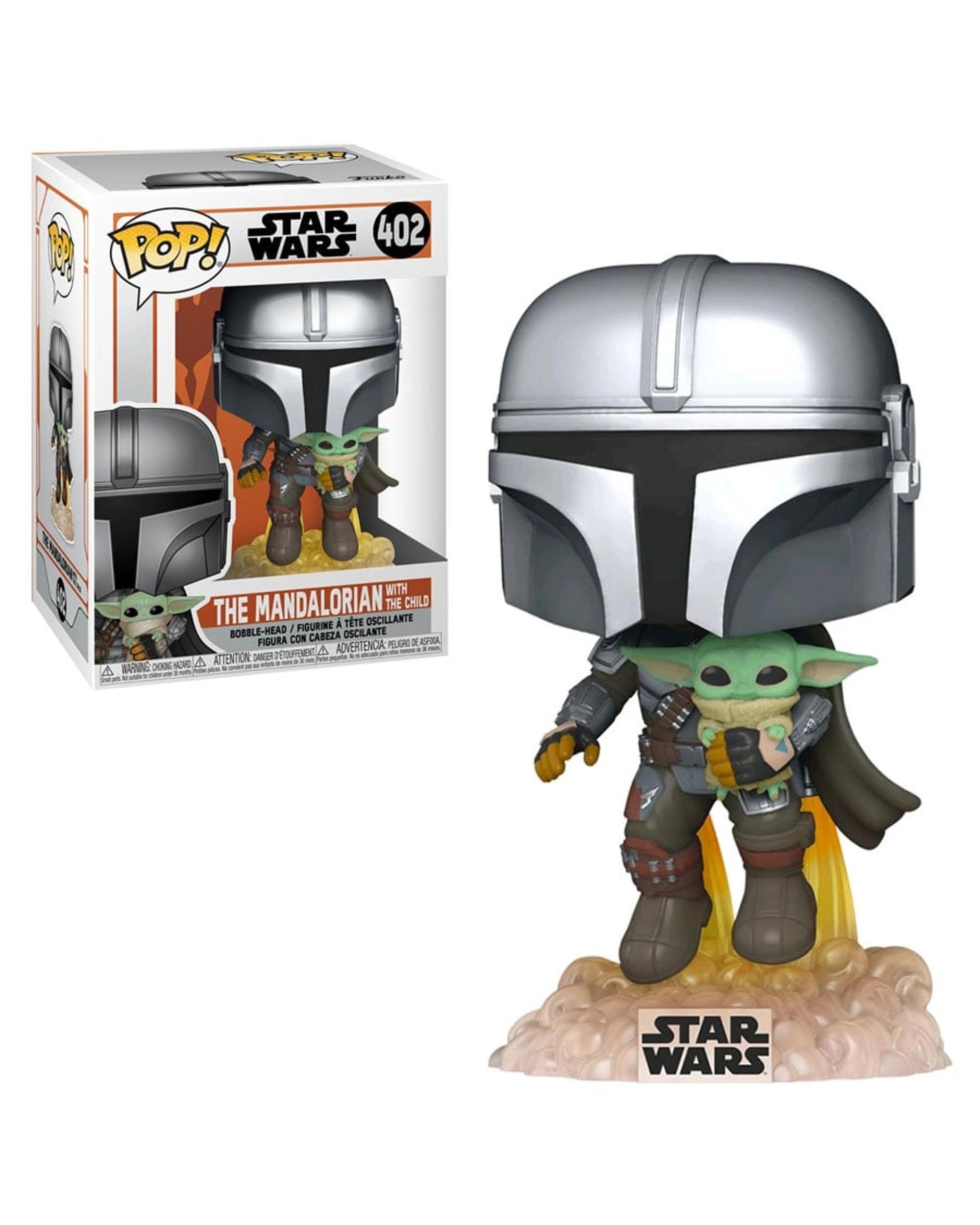 1 Star Wars The Mandalorian with The Child Jetpack Flying Funko POP! Vinyl, 1 of 1