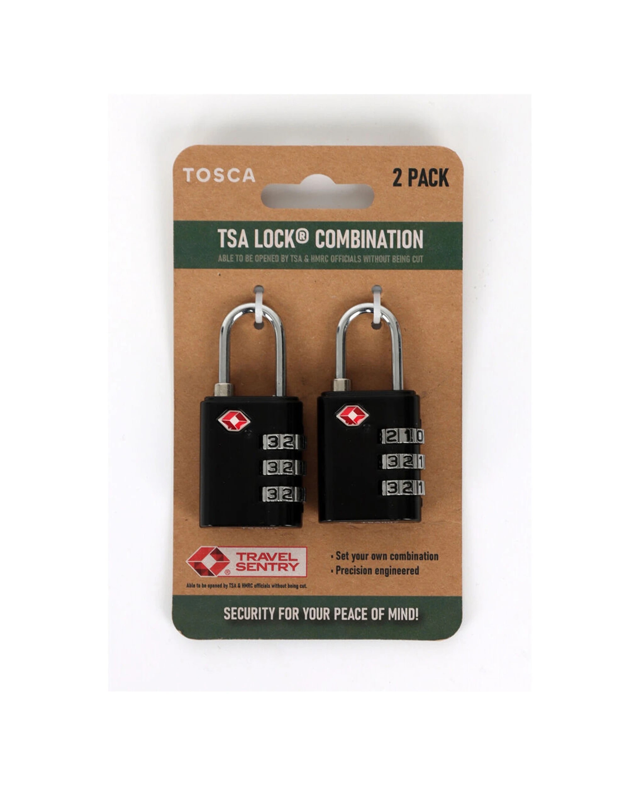 2 Tosca 4Pc Travel Luggage Suitcase Tsa Combination Lock - Black, 2 of 2