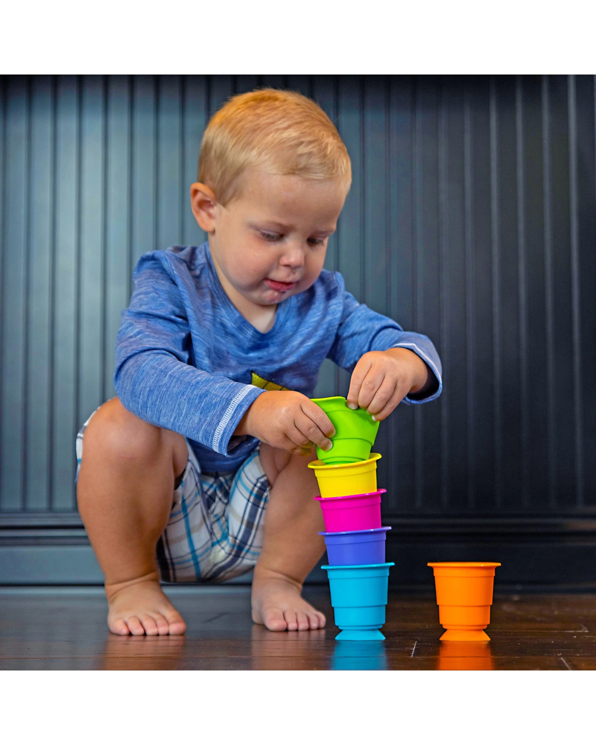 8 Fat Brain Toy Co Suction Kupz Set Of 6 Silicone Cups For Sensory Play - Multi, 8 of 8