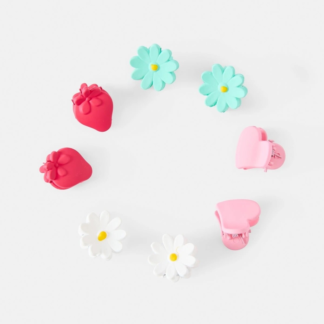 1 8 Pack Berry Claw Hair Clips, 1 of 3