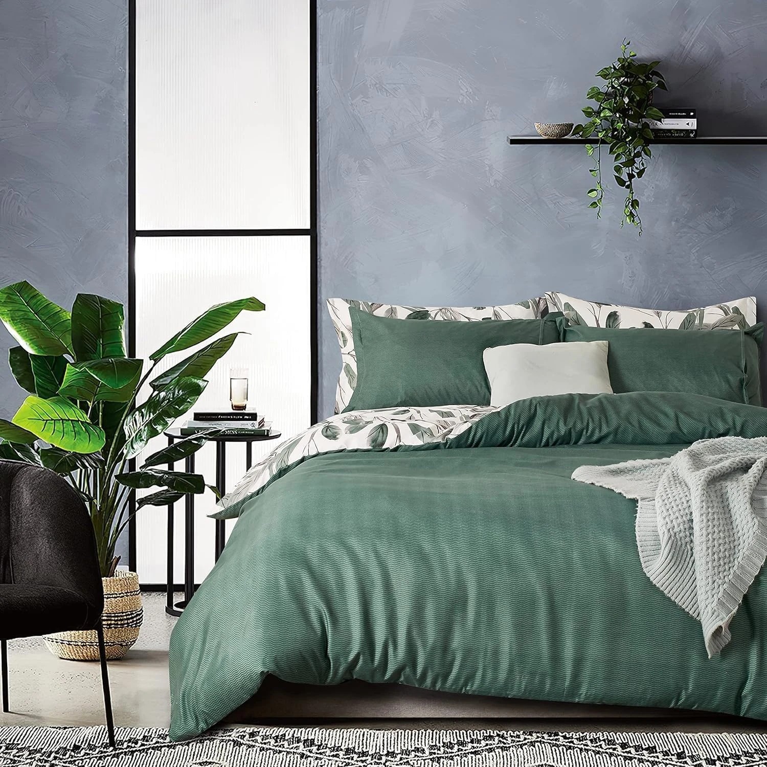 2 CleverPolly Printed Microfibre Reversible Quilt Cover Set - Sally - Queen Bed, 2 of 7