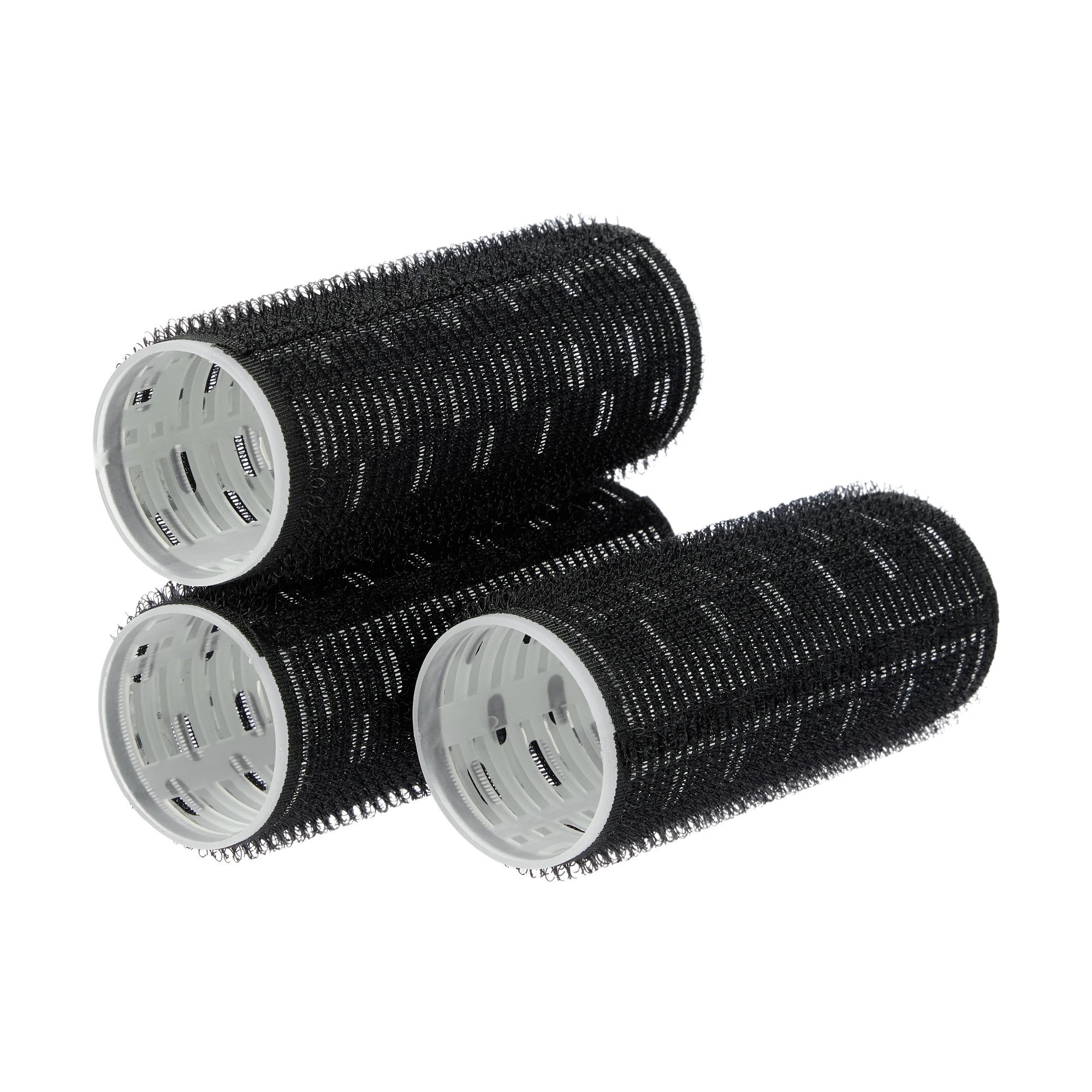 3 OXX Haircare 3 Pack Jumbo Hair Rollers - Black, 3 of 4
