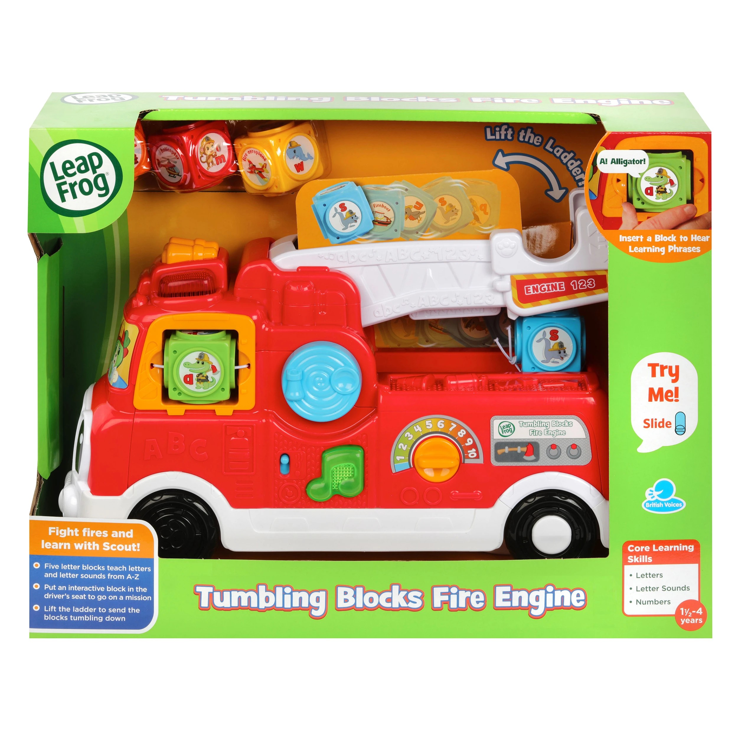 Fisher-Price LeapFrog: Tumbling Blocks Fire Truck - Multi - Kmart