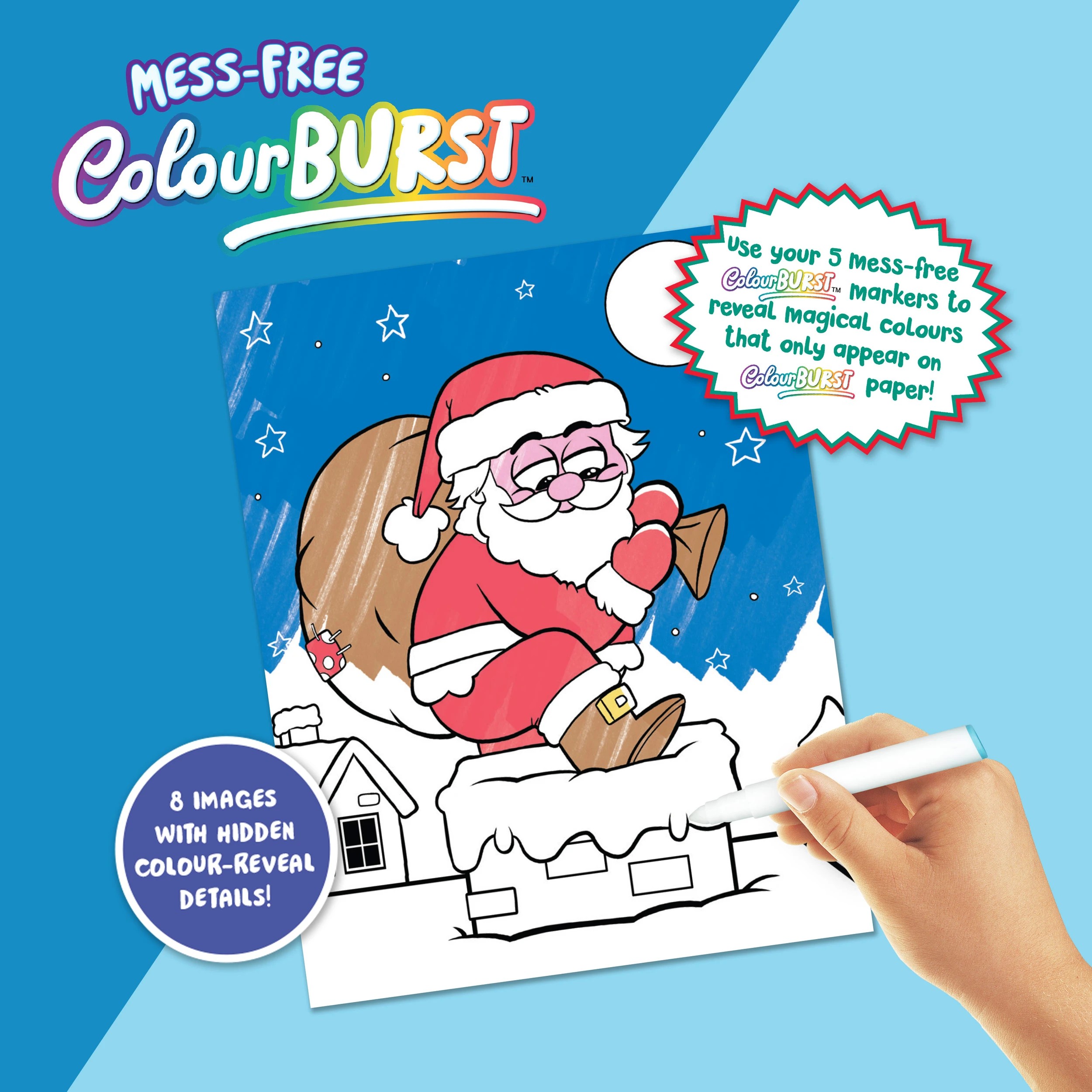 4 INKredibles Christmas ColourBurst Mess-Free Activity Kit - Book, 4 of 9