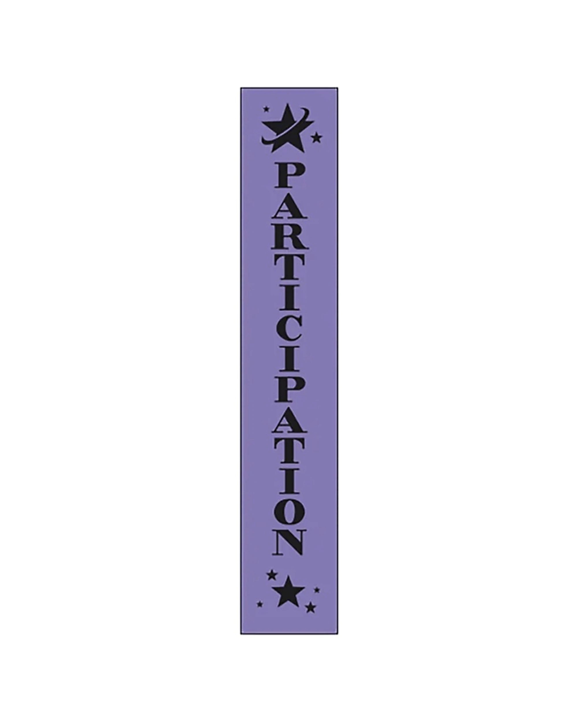 1 Victor Sports 100pc Ribbons Achievement Participation Polyester 3x17cm - Blue, 1 of 1